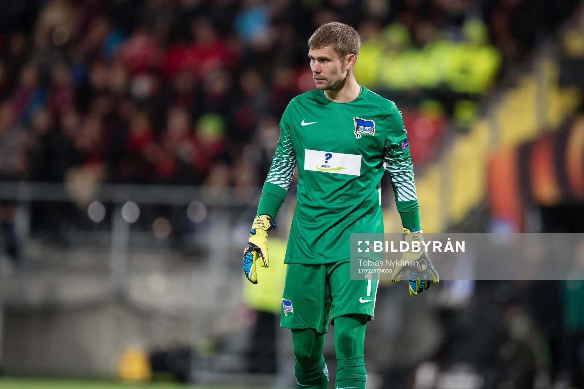 Hertha Berlin’s målvakt Thomas Kraft