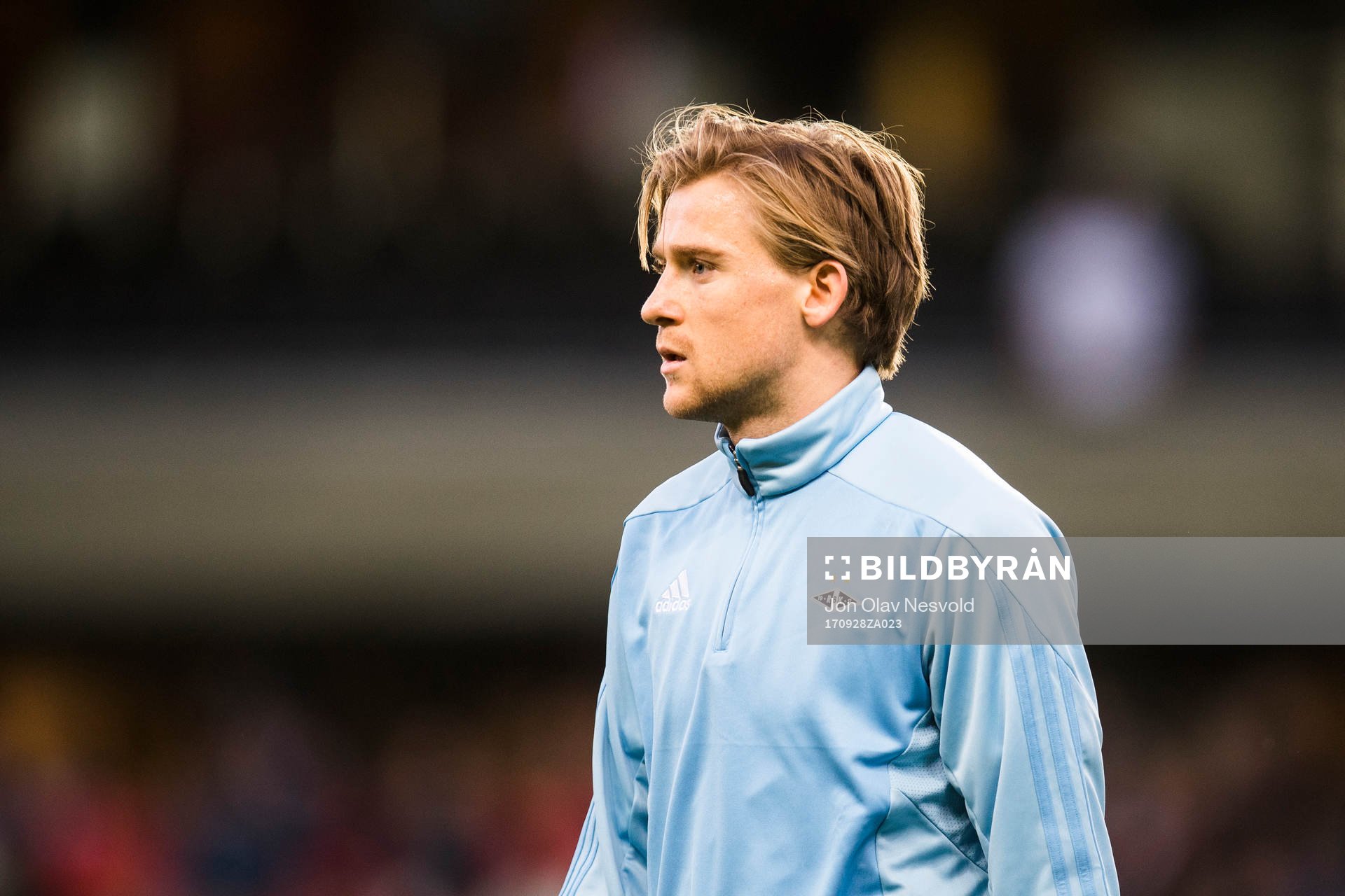 Yann-Erik de Lanlay of Rosenborg ahead of the UEFA Europa League match between Rosenborg and FK Vardar Skopje on September 28, 2017 in Trondheim.