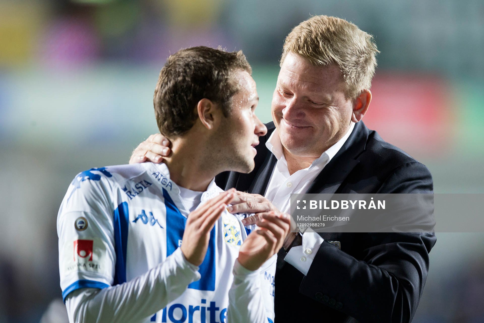 IFK Göteborgs Andreas Öhman och tränare Alf Westerberg