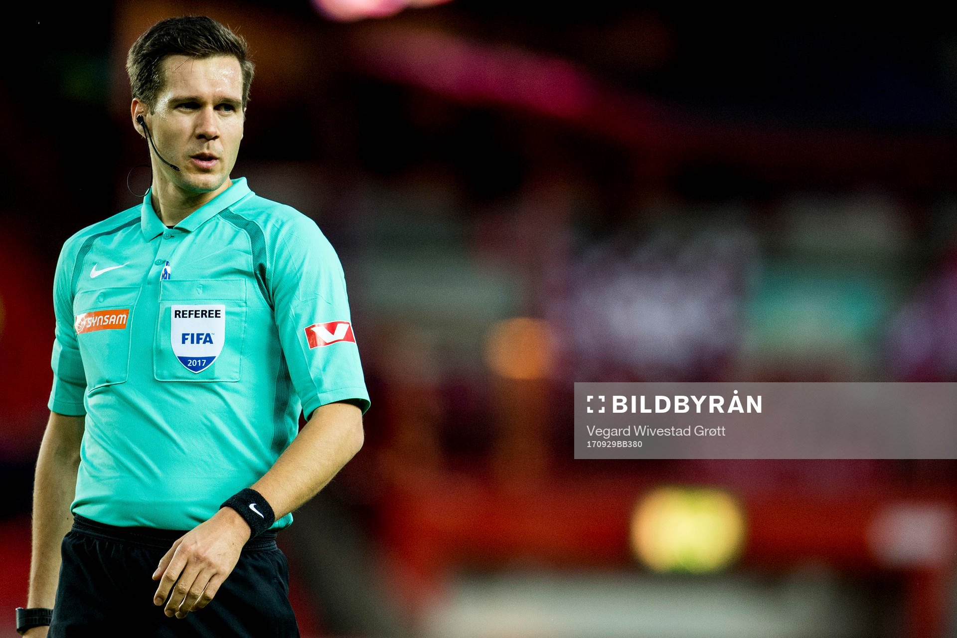 Referee Martin Sleire Lundby