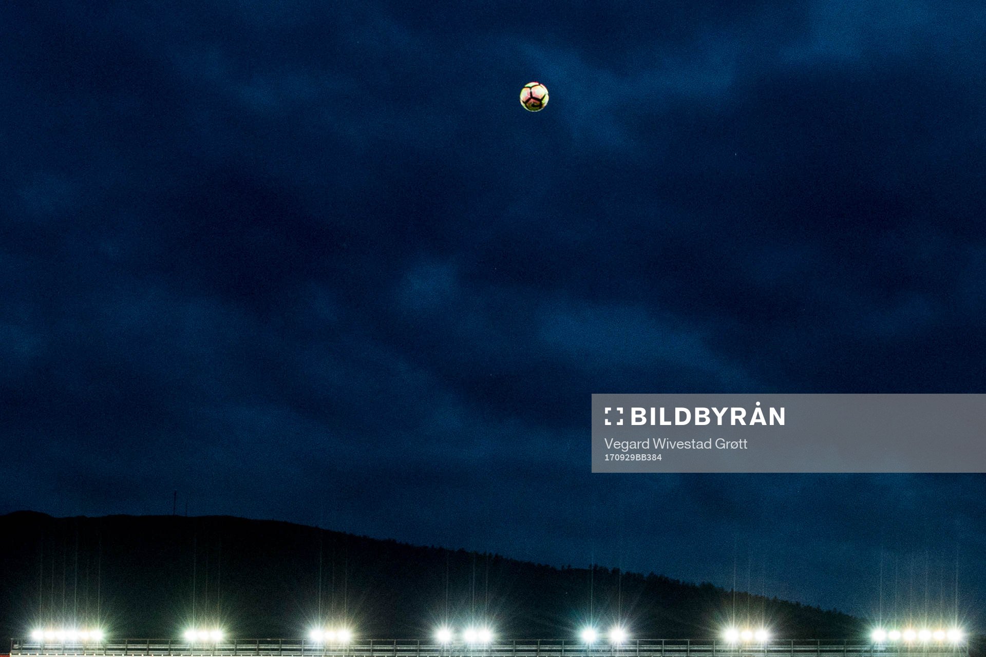 A football in the air