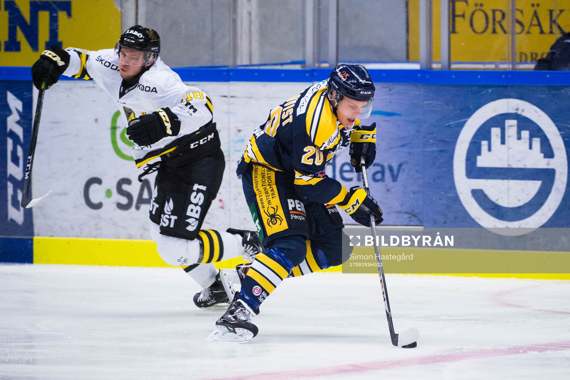s Jesper Fröden och Södertäljes Thom Flodqvist