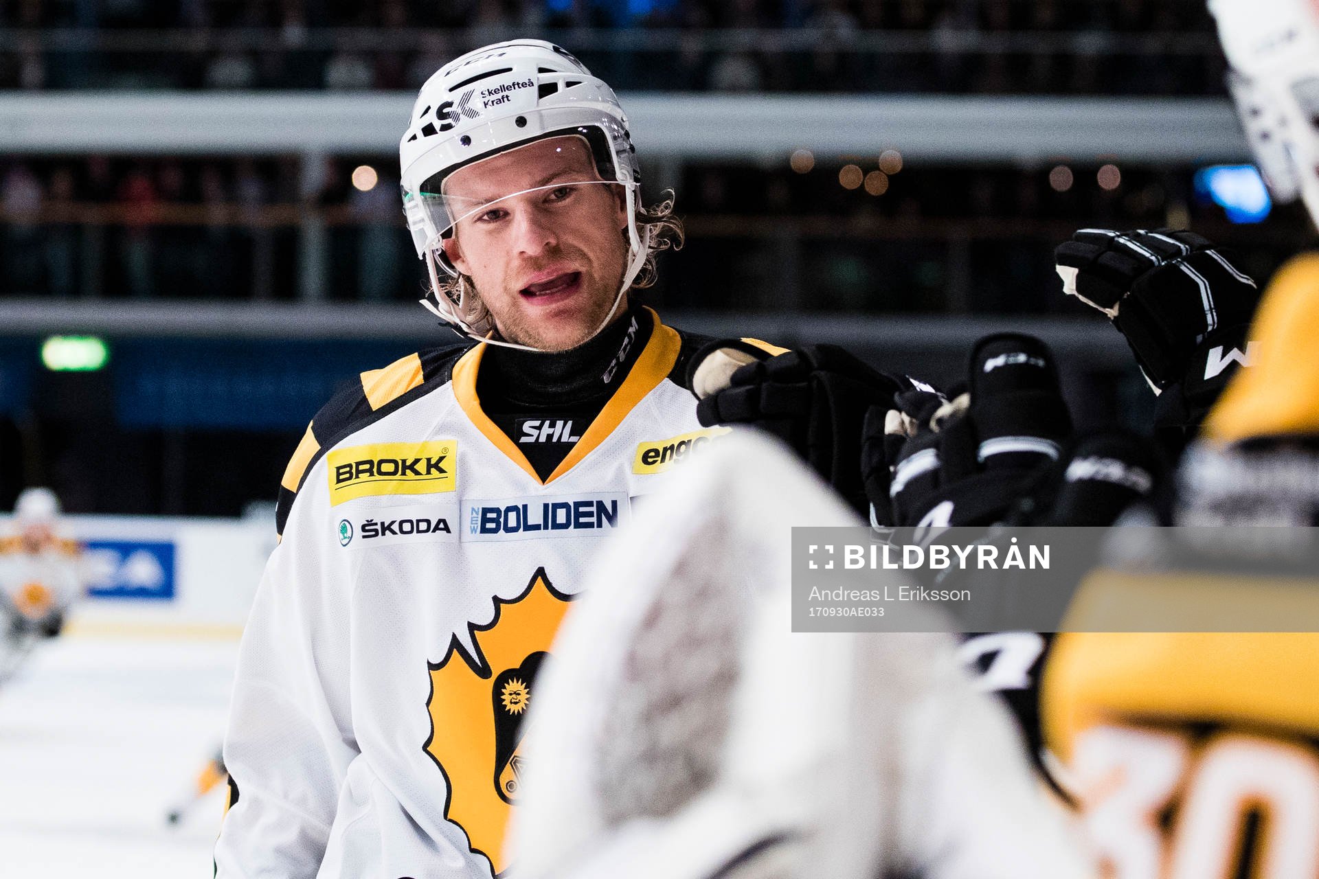 Skellefteås Michael Kostka jublar