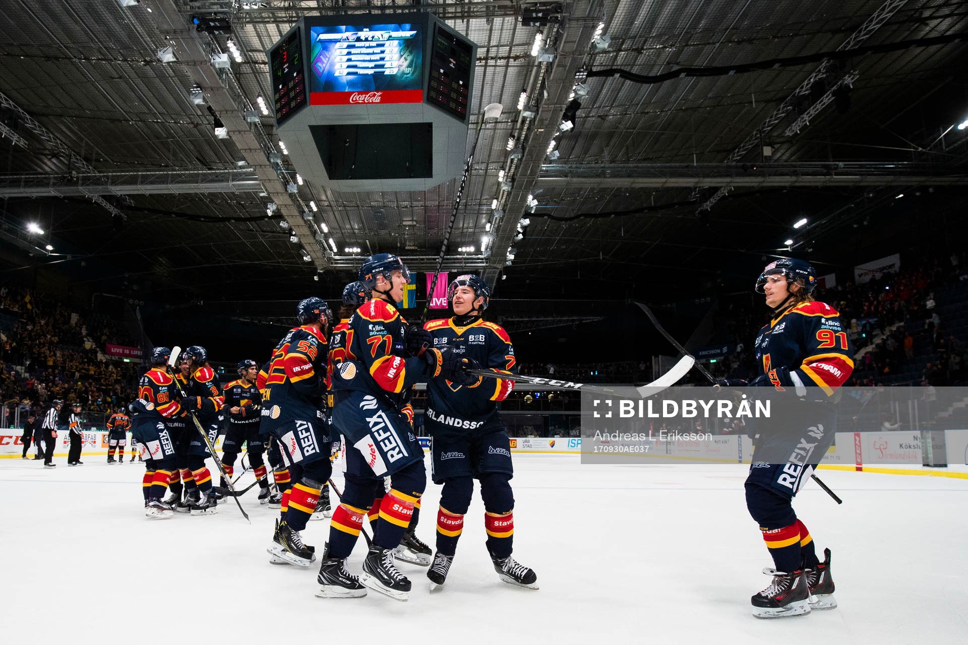 Djurgårdens spelare jublar