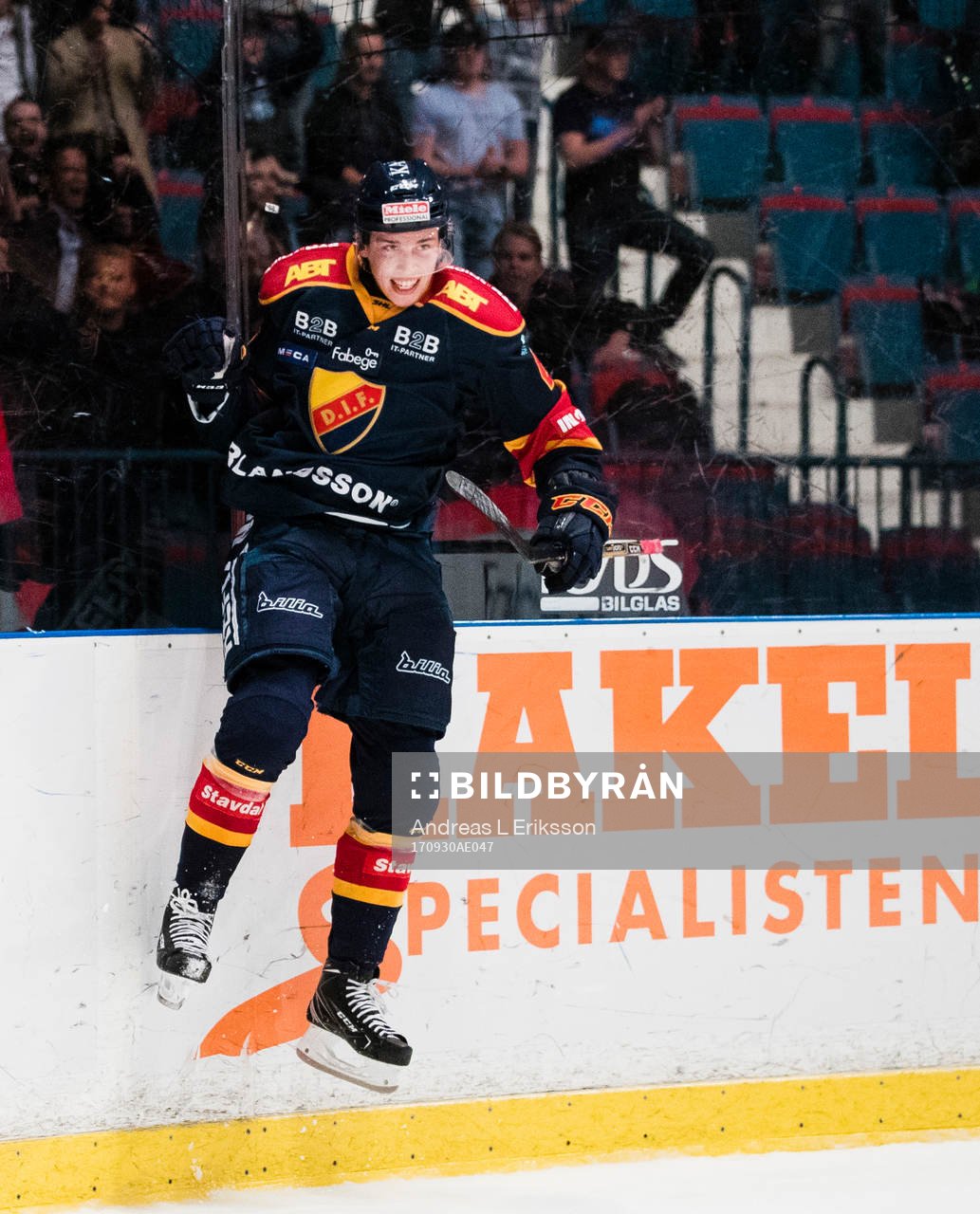 Djurgårdens Lukas Vejdemo jublar
