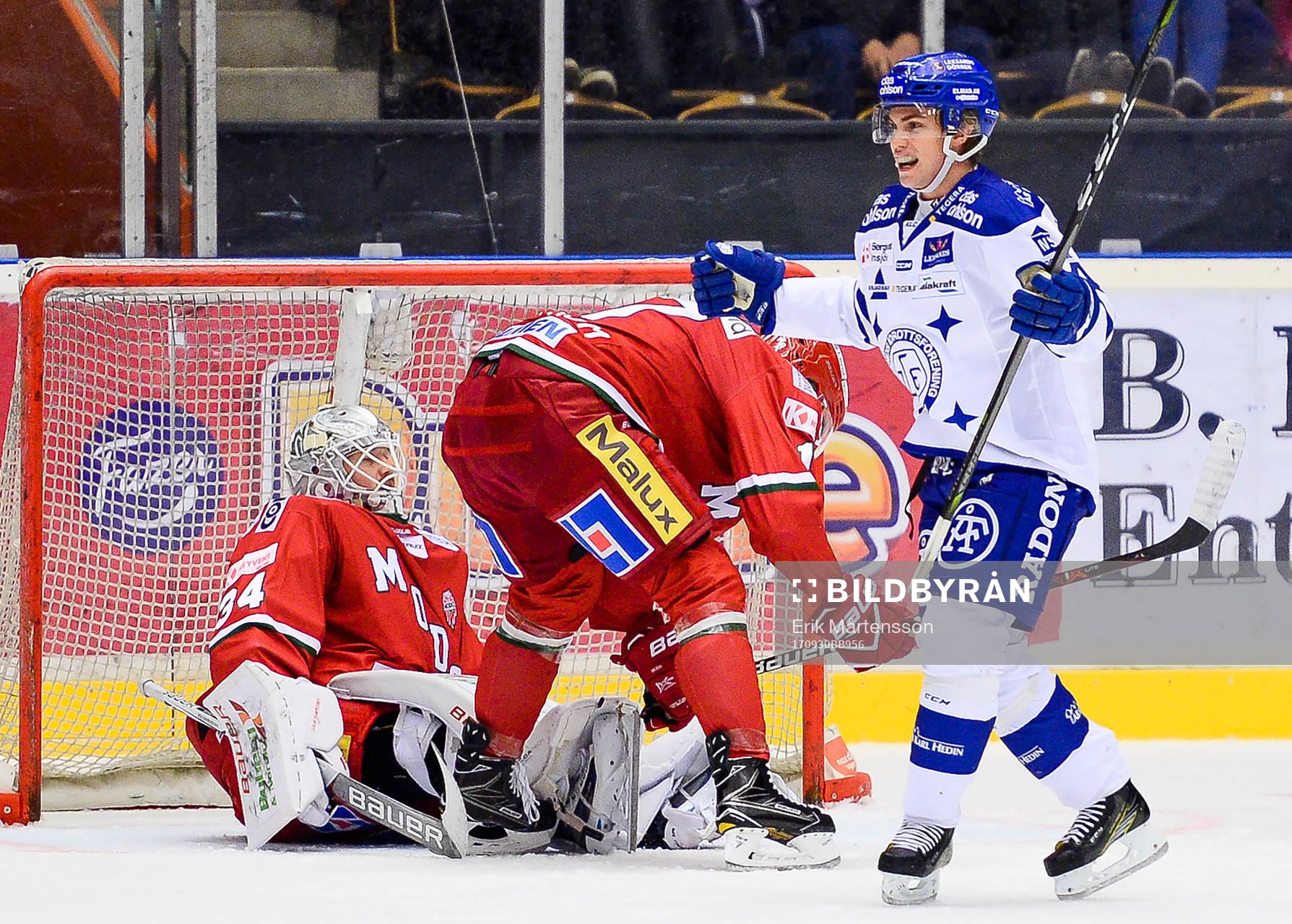 Leksands Oskar Lang jublar