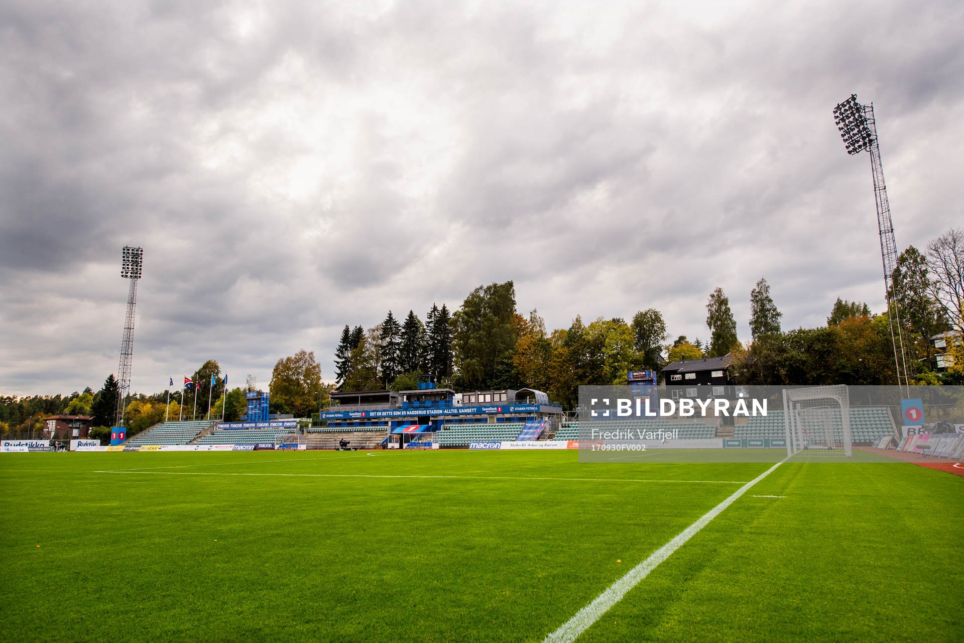 General view of Nadderud Stadion