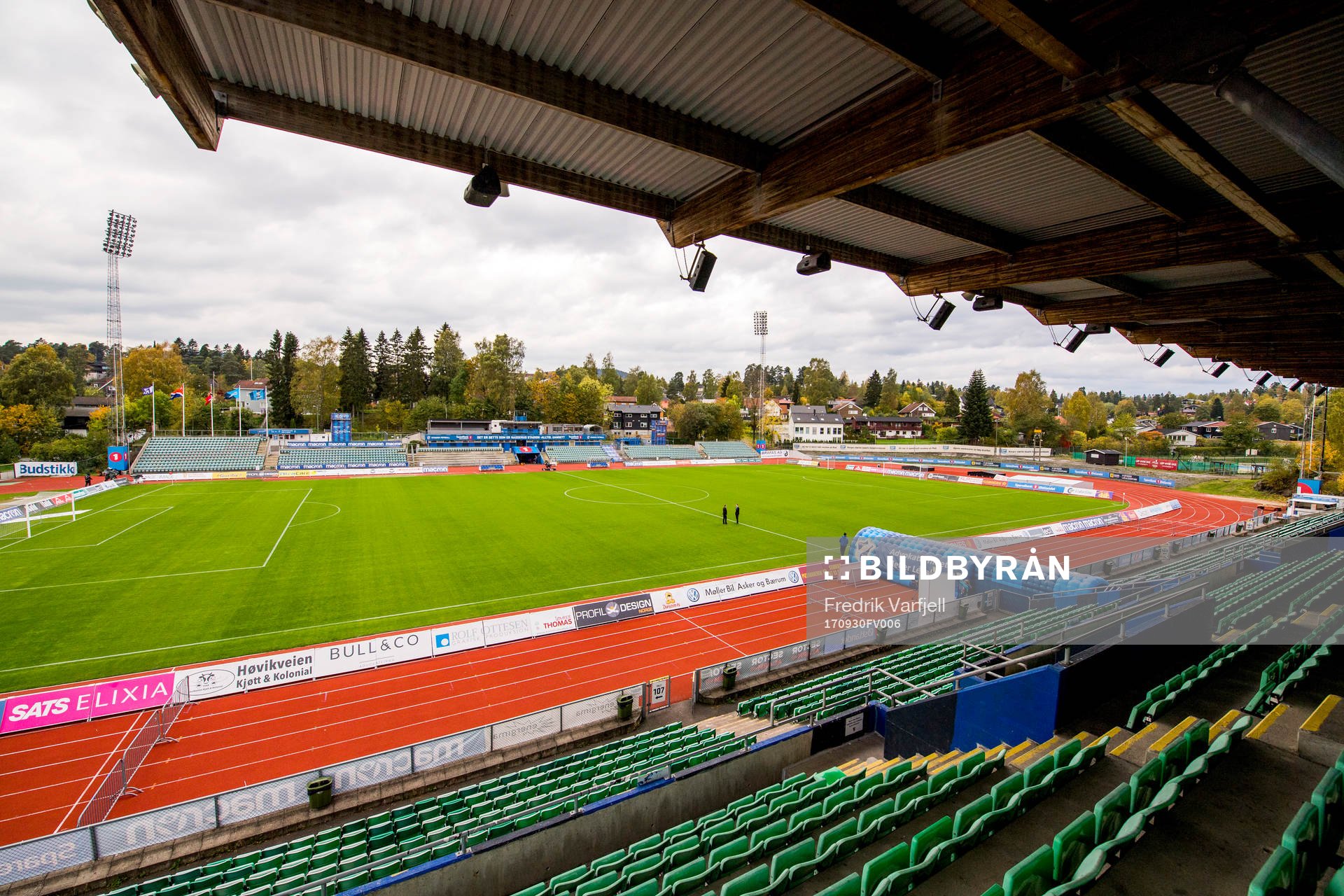 General view of Nadderud Stadion