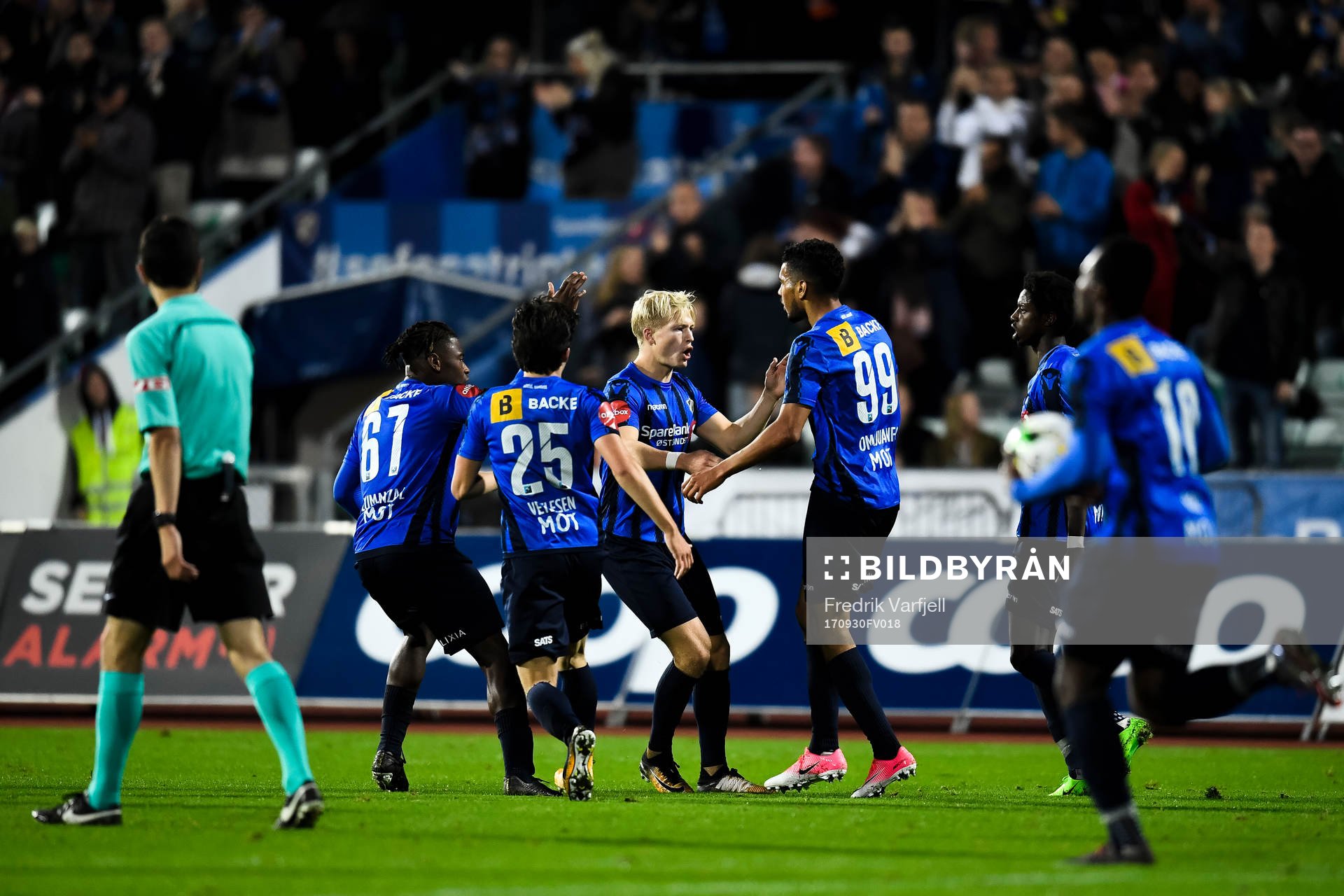 Ohikhuaeme Anthony Omoijuanfo of Stabæk celebrates the 2-1