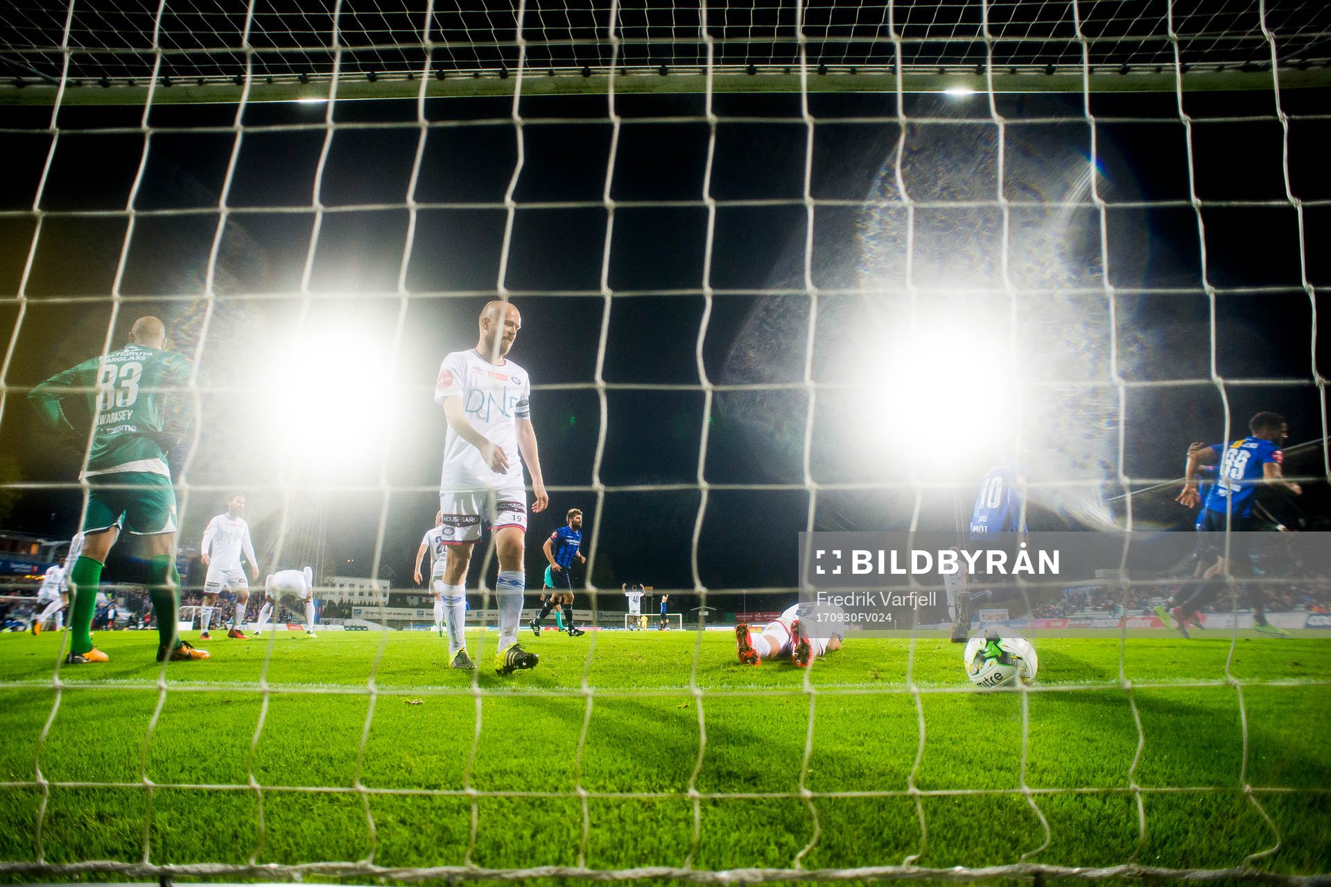 Goalkeeper Adam Larsen Kwarasey and Christian Grindheim looks dejected after 3-2 during the Eliteserien match between Stabæk and Vålerenga on September 30, 2017 in Bekkestua.