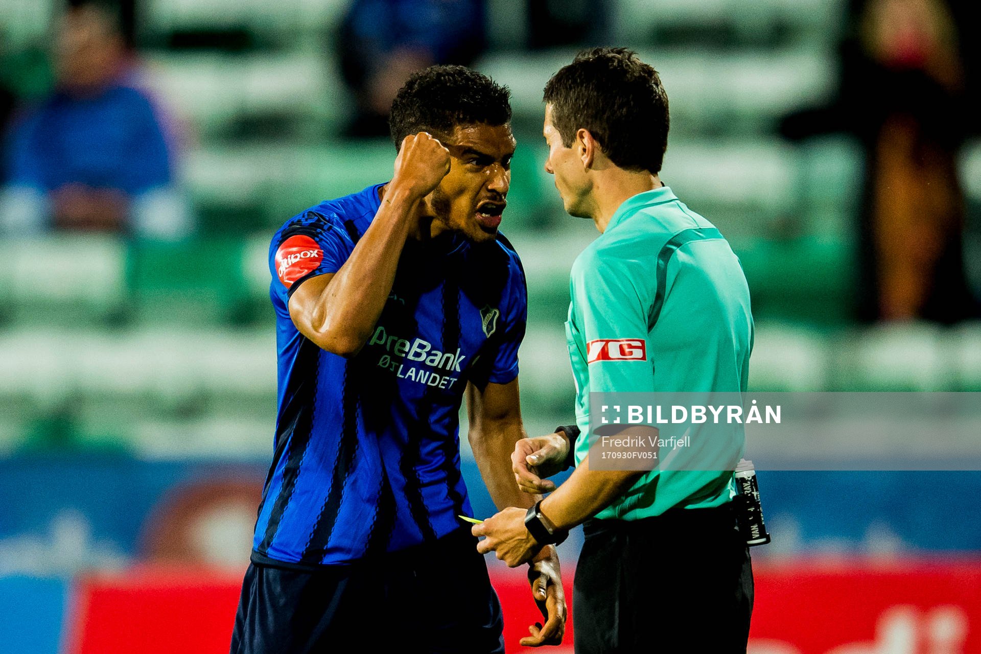 Ohikhuaeme Anthony Omoijuanfo of Stabæk reacts