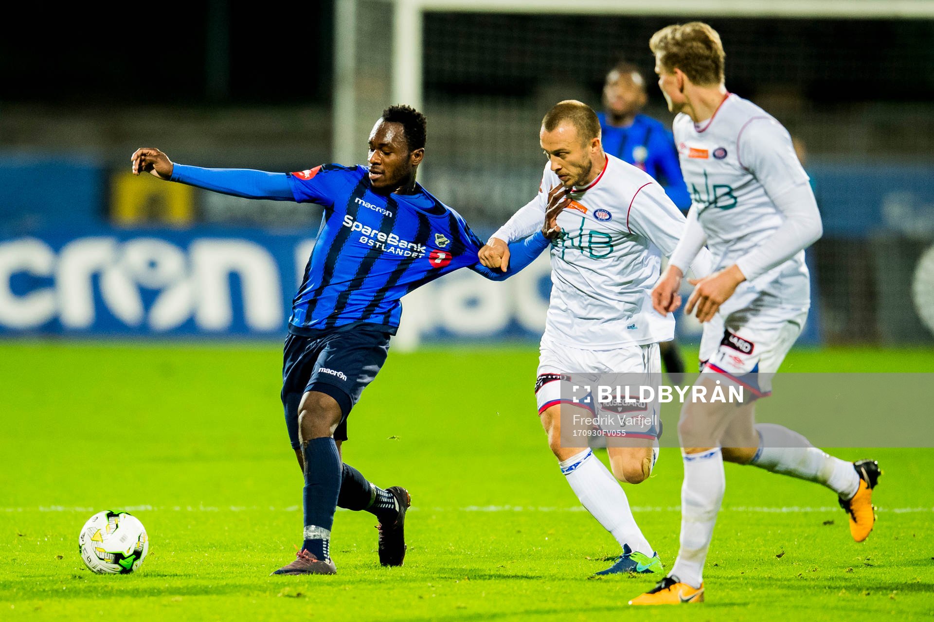 Bi Sylvestre Franck Fortune Boli of Stabæk and Enar Jaager