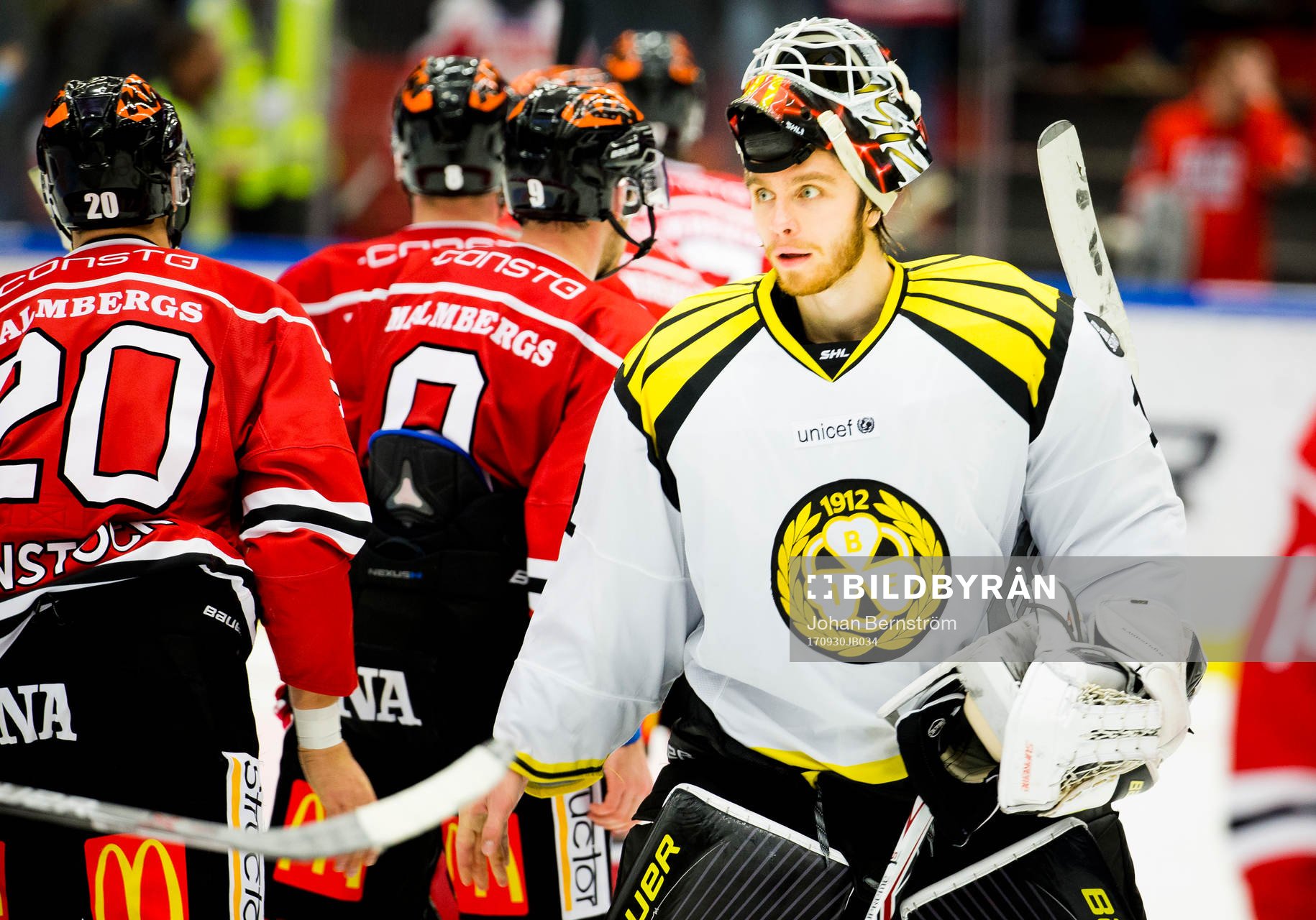 Brynäs målvakt Felix Sandström
