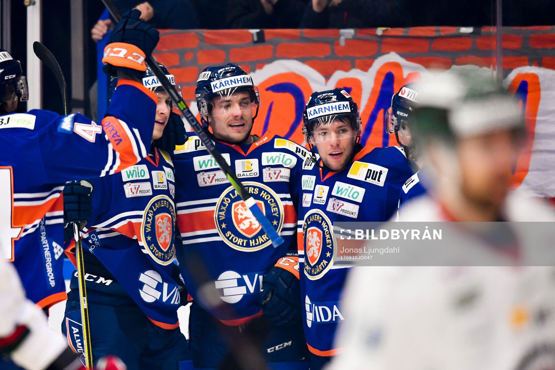 Växjös Pontus Netterberg jublar