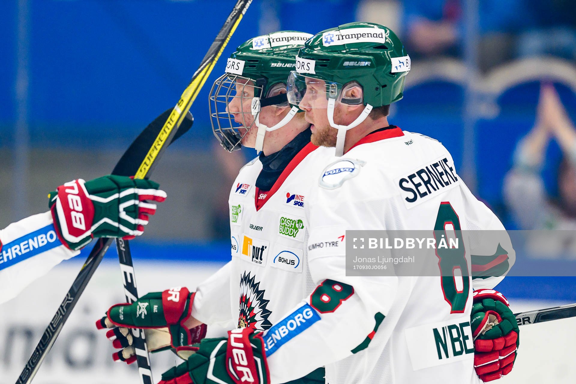 Frölundas Rasmus Dahlin och John Nyberg jublar