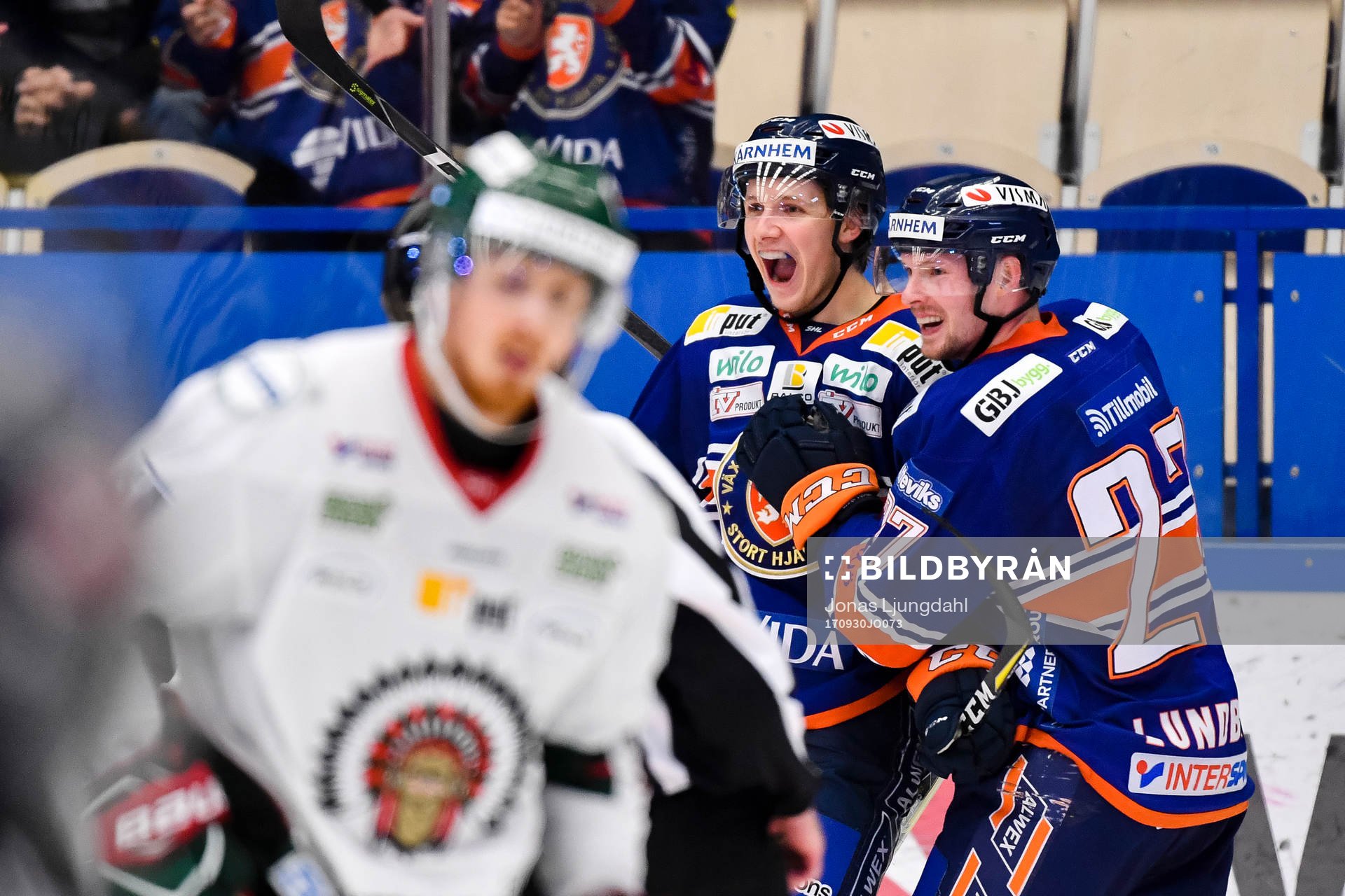 Växjös Jonas Röndbjerg jublar