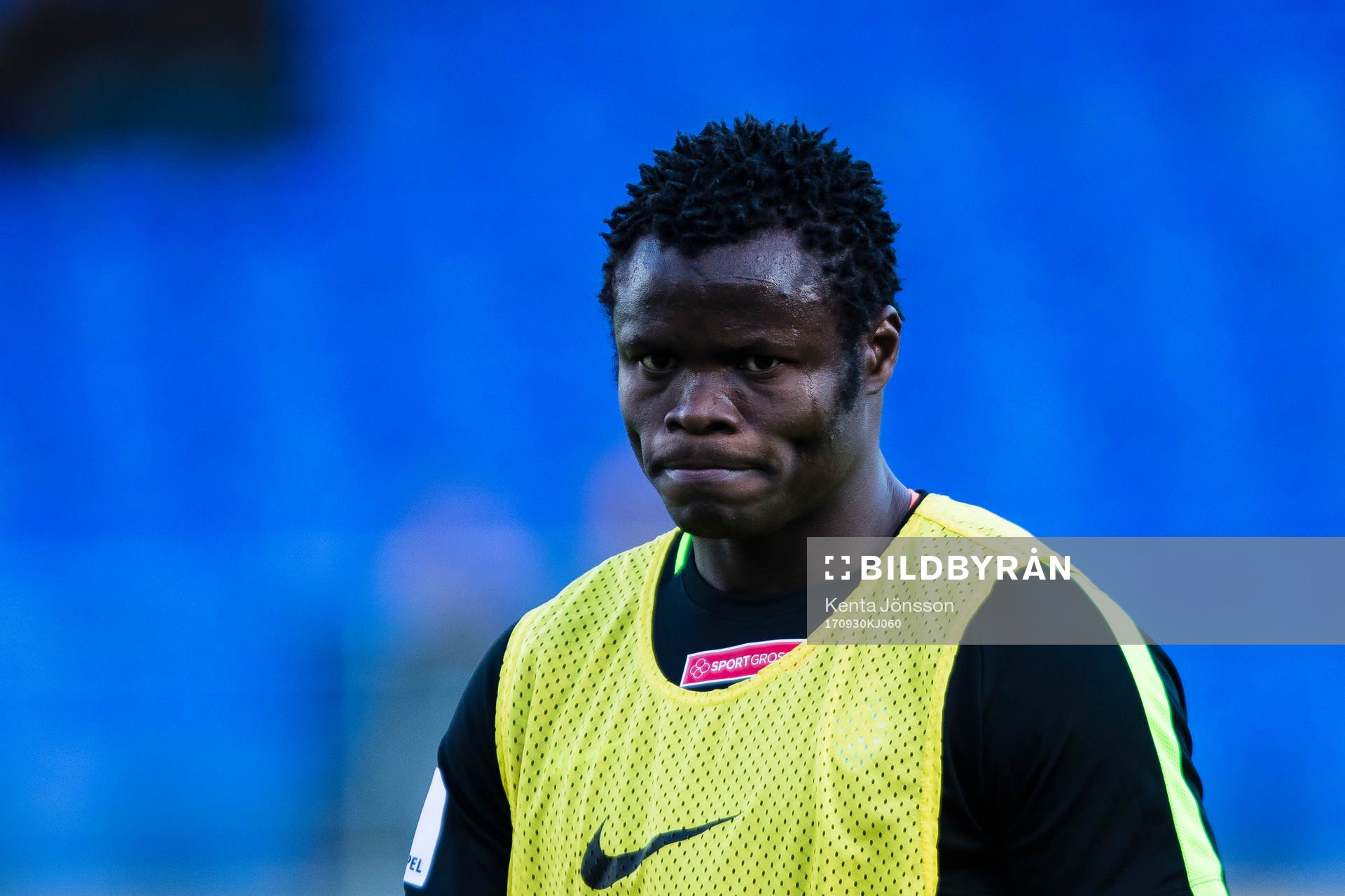 AFC Eskilstunas Taye Taiwo innan fotbollsmatchen i