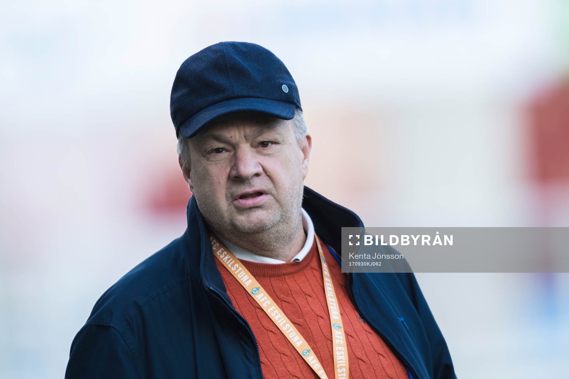 AFC Eskilstunas ordförande Alex Ryssholm innan