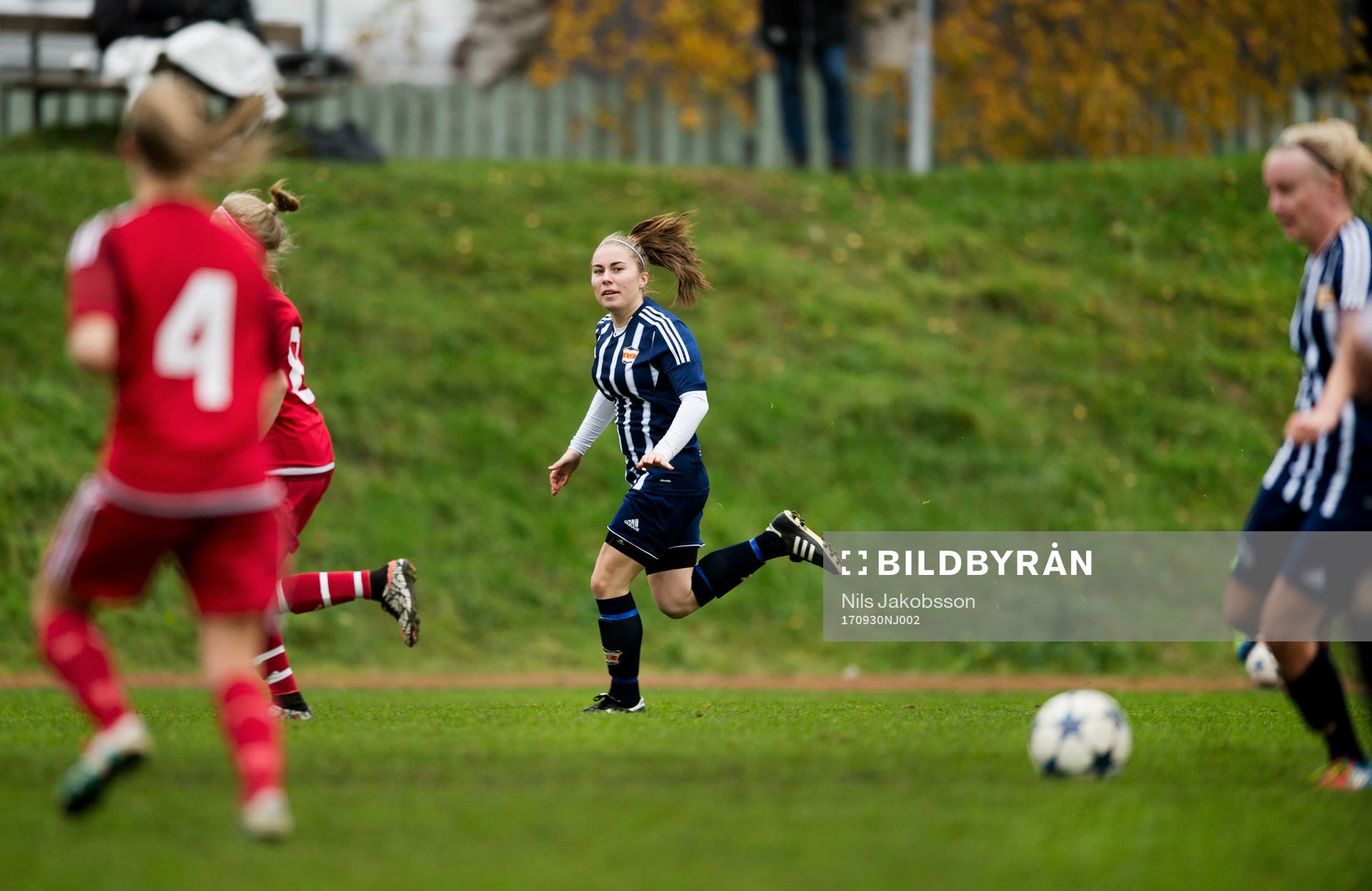 Kovlands Agnes Cöster i matchen i Div 2 mellersta Norrland