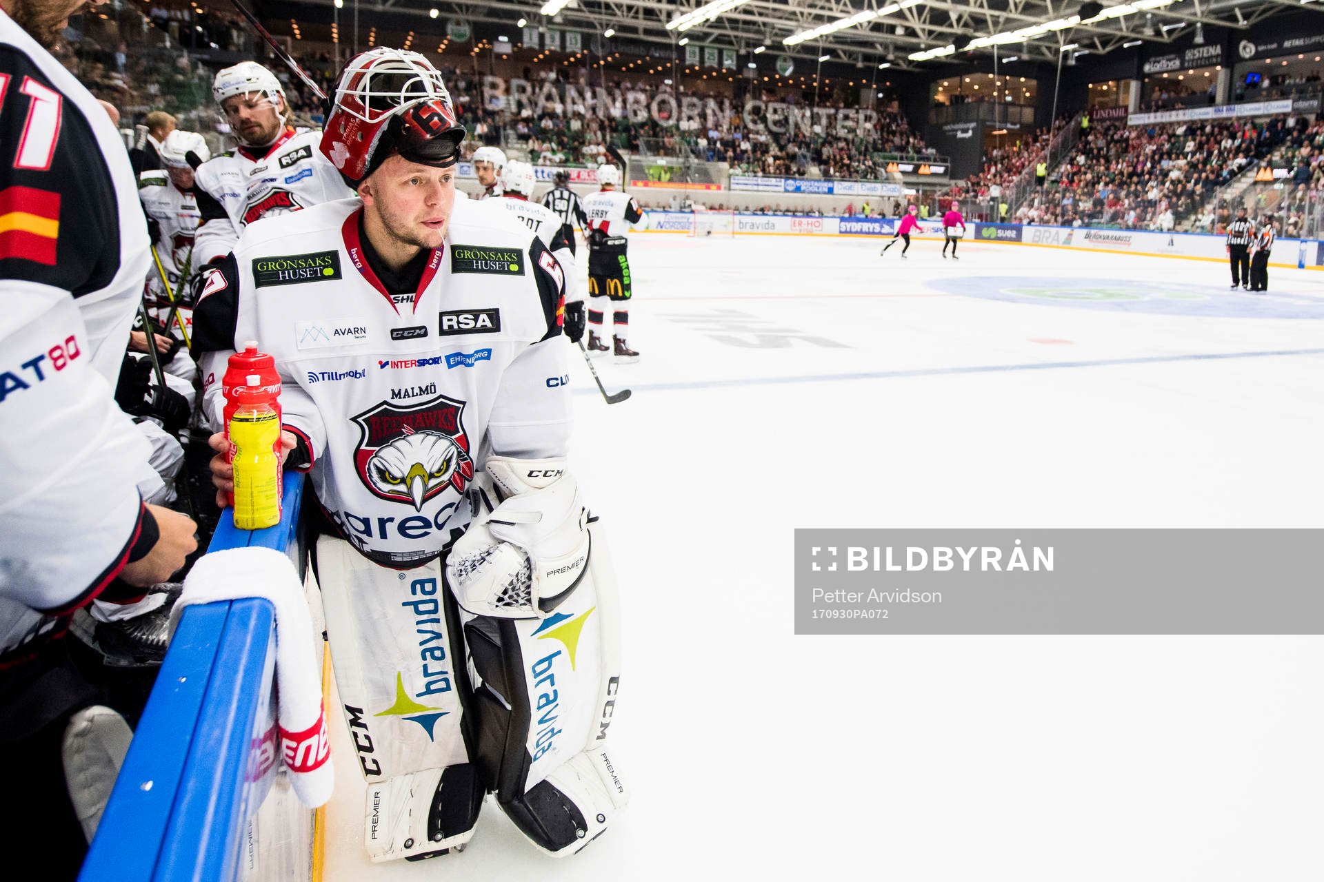 Malmö Redhawks målvakt Oscar Alsenfelt