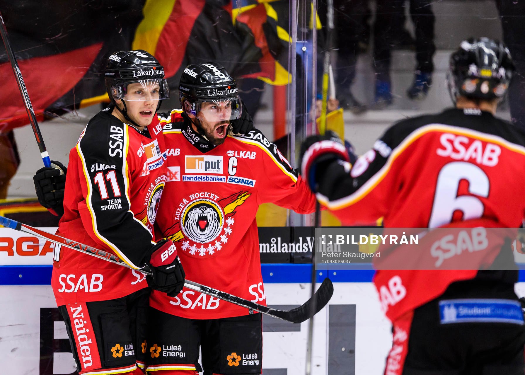 Luleås Niklas Olausson (h) jublar