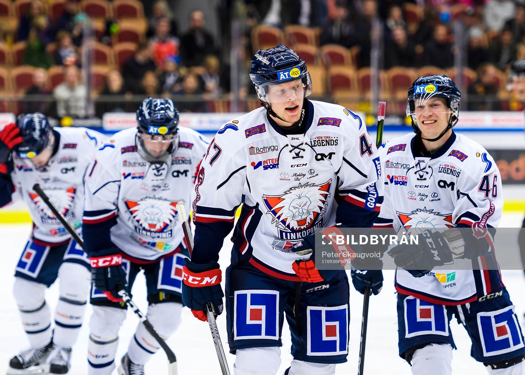 Linköpings Anton Karlsson (m) jublar