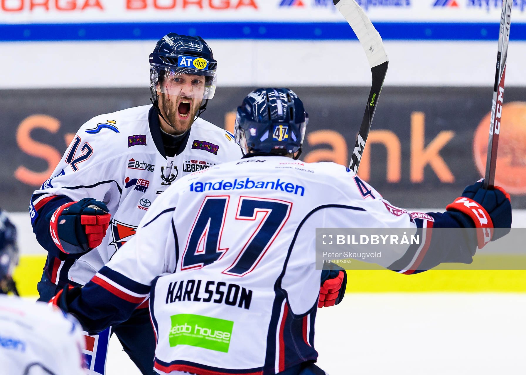 Linköpings Sebastian Karlsson jublar