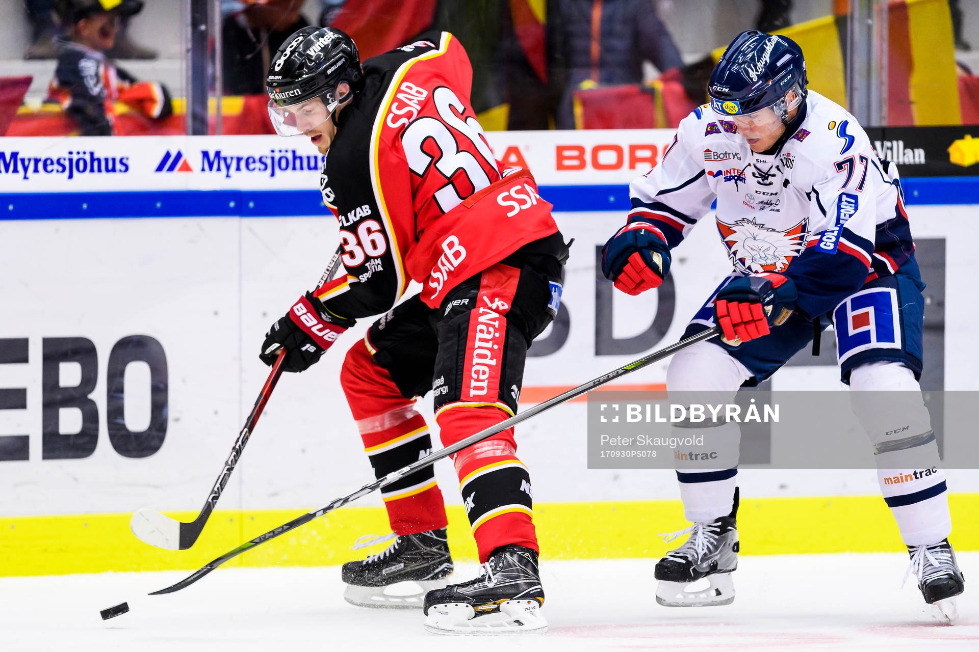 Luleås Emil Larsson och Linköpings Patrick Mullen