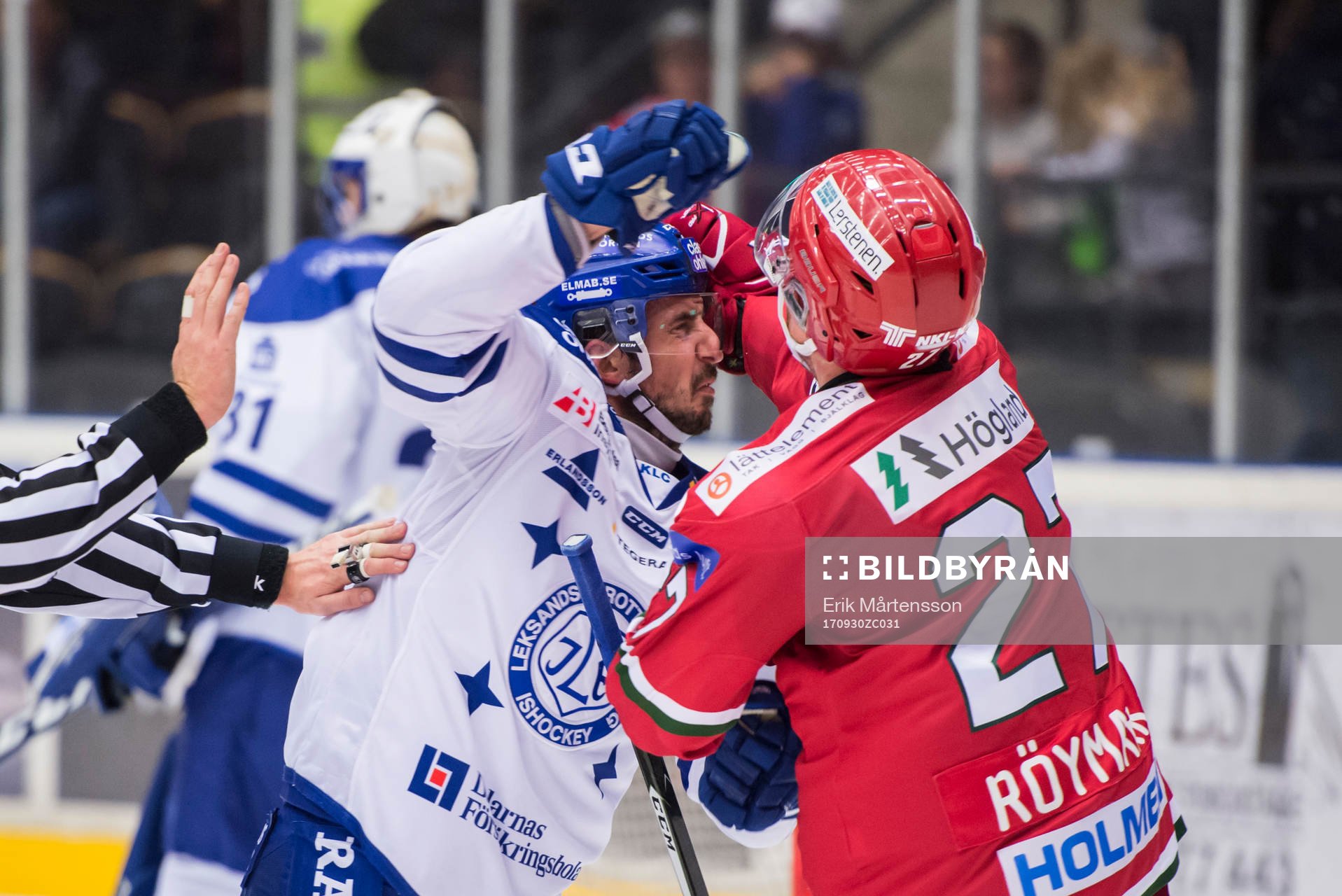 Leksands Fredrik Lindgren och Modos Martin Röymark i bråk