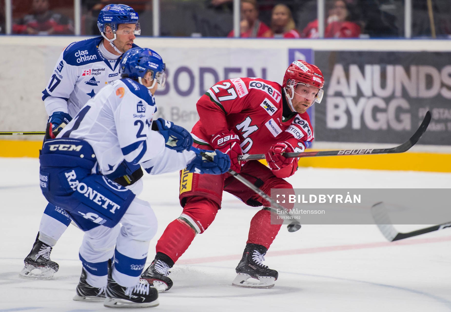 Leksands Jesper Ollas, Mattias Ritola och Modos Martin