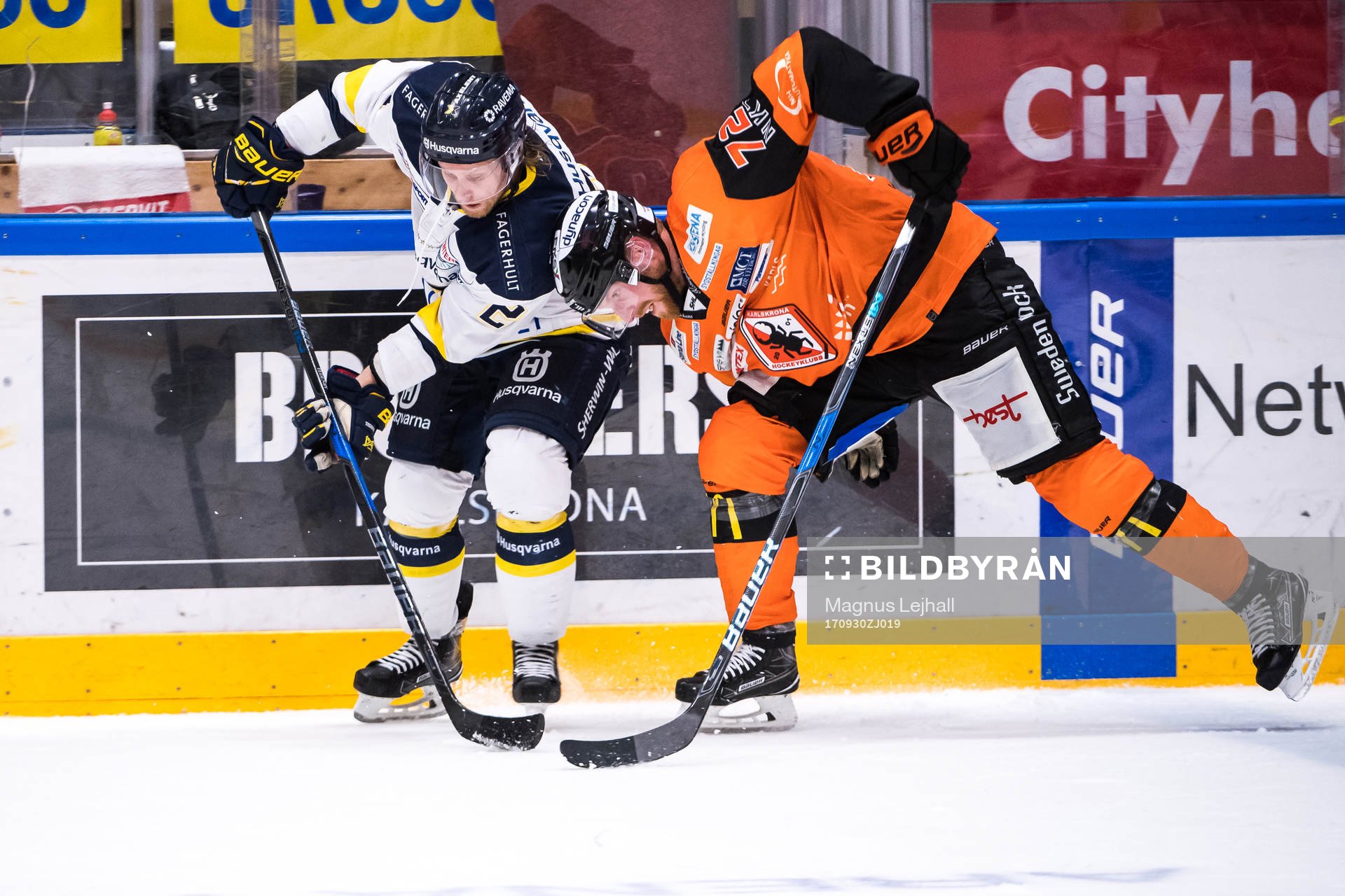 s Mattias Tedenby  och Karlskronas Joachim Rohdin