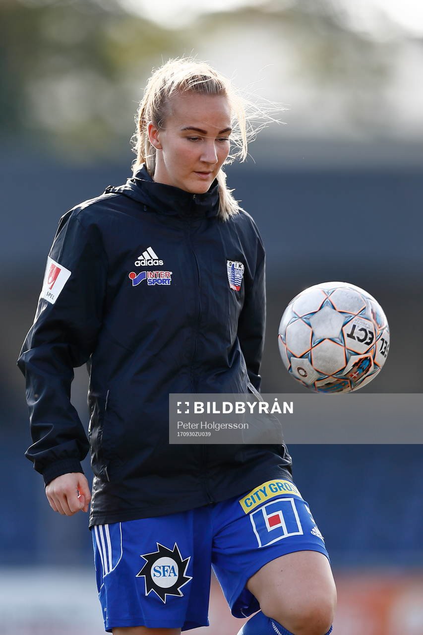 Vittsjös Emma Lundh före sin första match från start