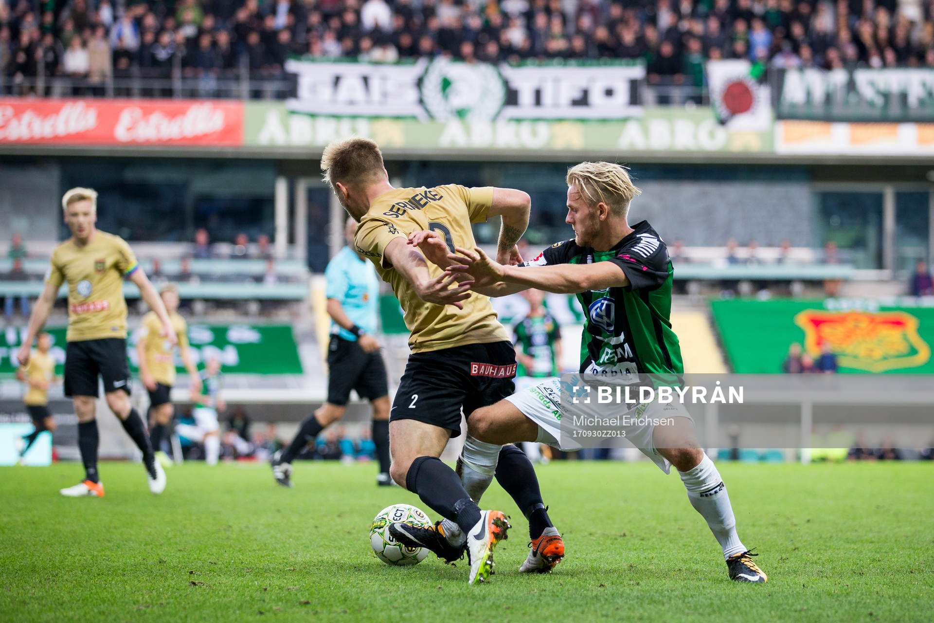 Brommapojkarnas Christopher Brandeborn mot GAIS Niclas