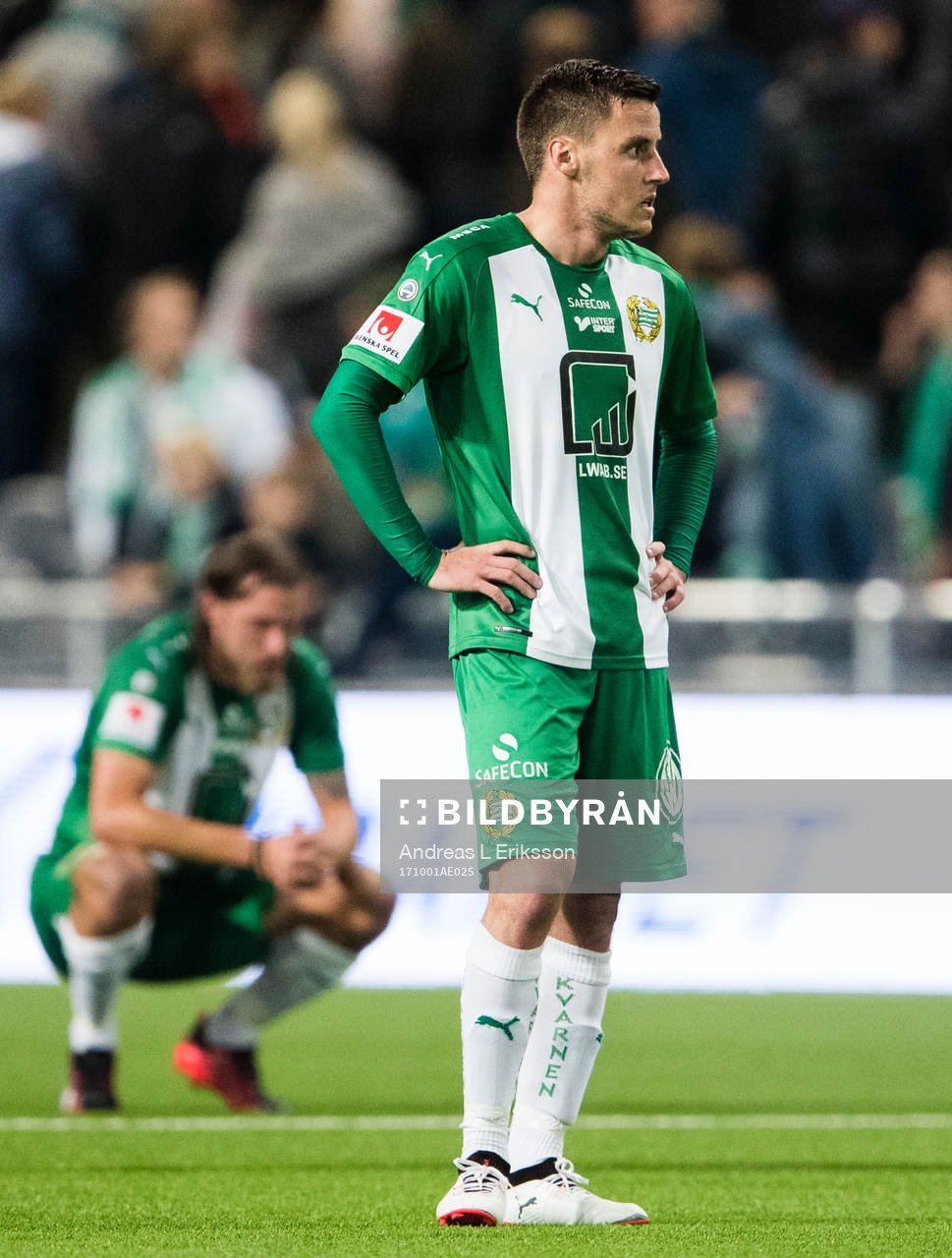 Hammarbys Björn Paulsen och Jeppe Andersen deppar