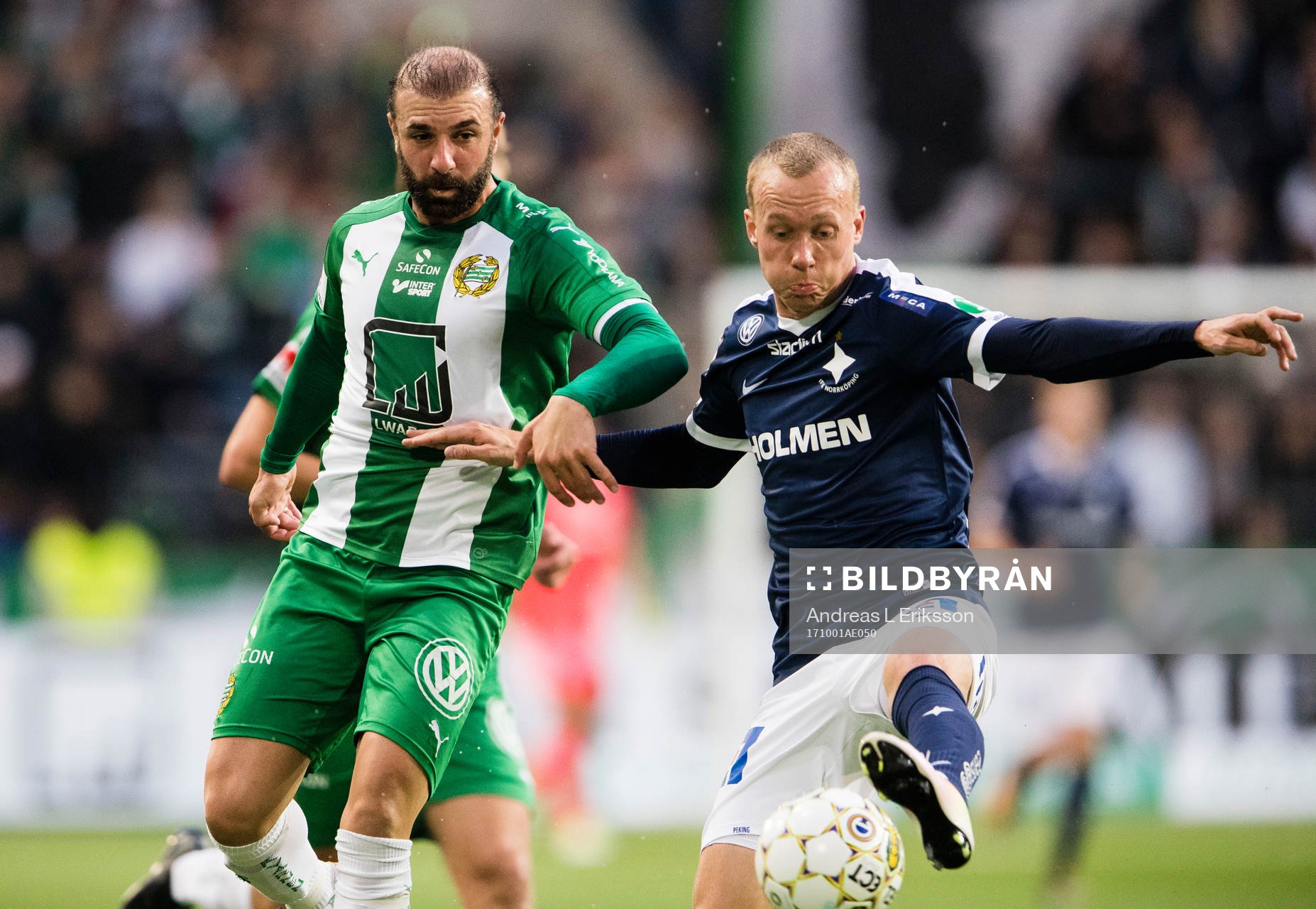 Hammarbys Kennedy Bakircioglu och Norrköpings Gudmundur