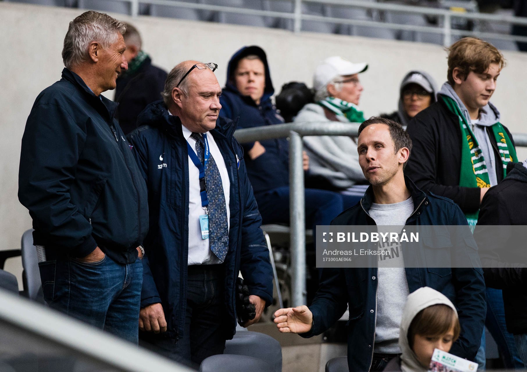 Sören Cratz och Petter Furuseth på läktaren