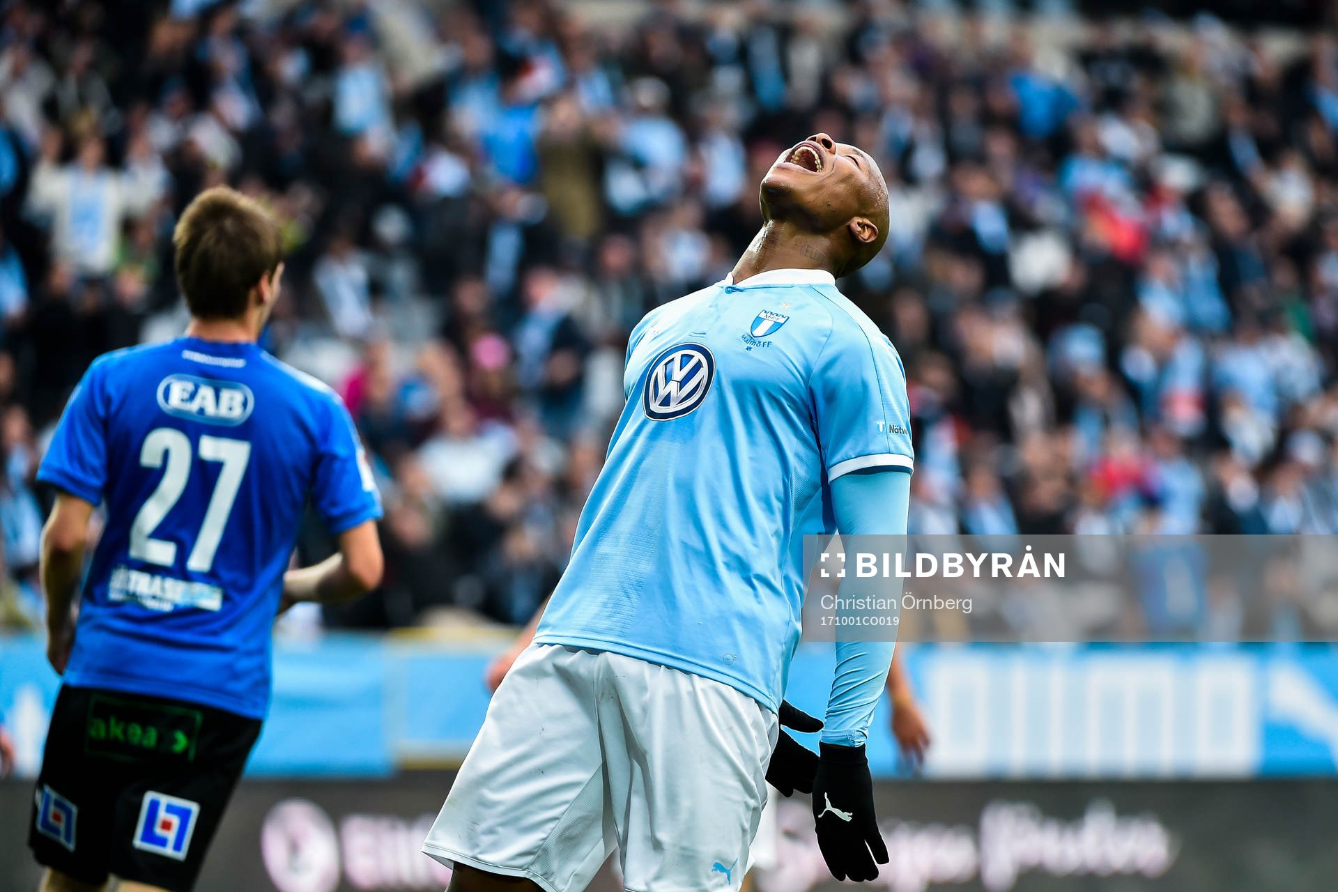 Malmö FFs Carlos Strandberg deppar