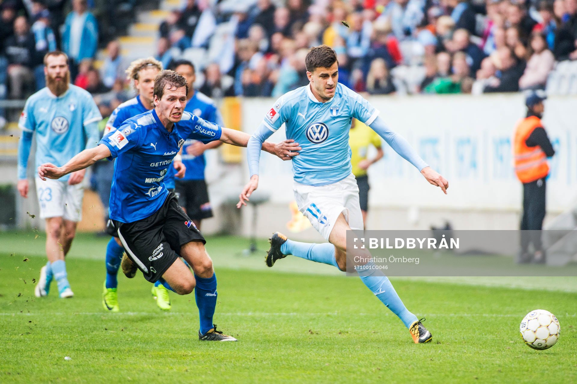 Halmstads Marcus Johansson mot Malmö FFs Alexander