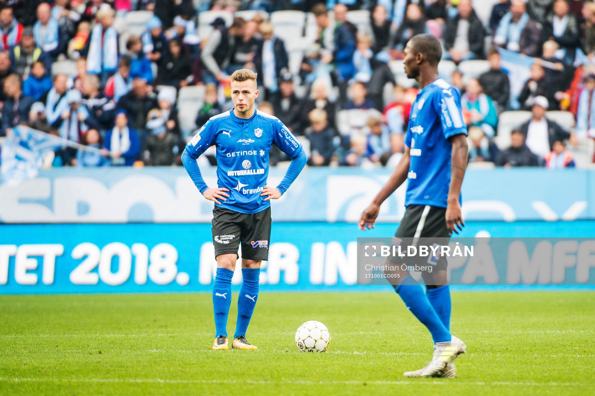Halmstads Gabriel Gudmundsson och Aboubakar Keita deppar