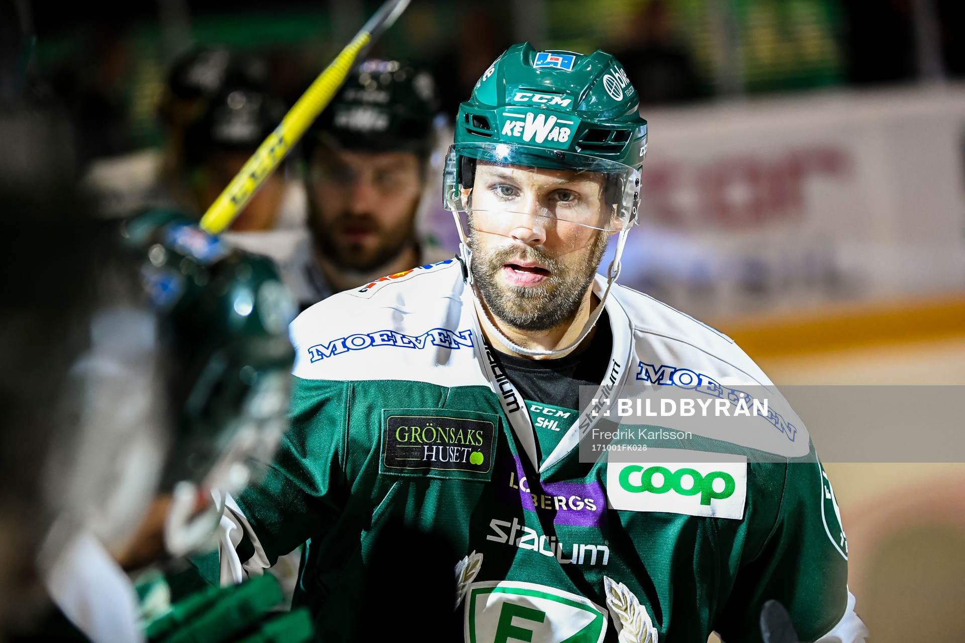 Färjestads Dick Axelsson jublar