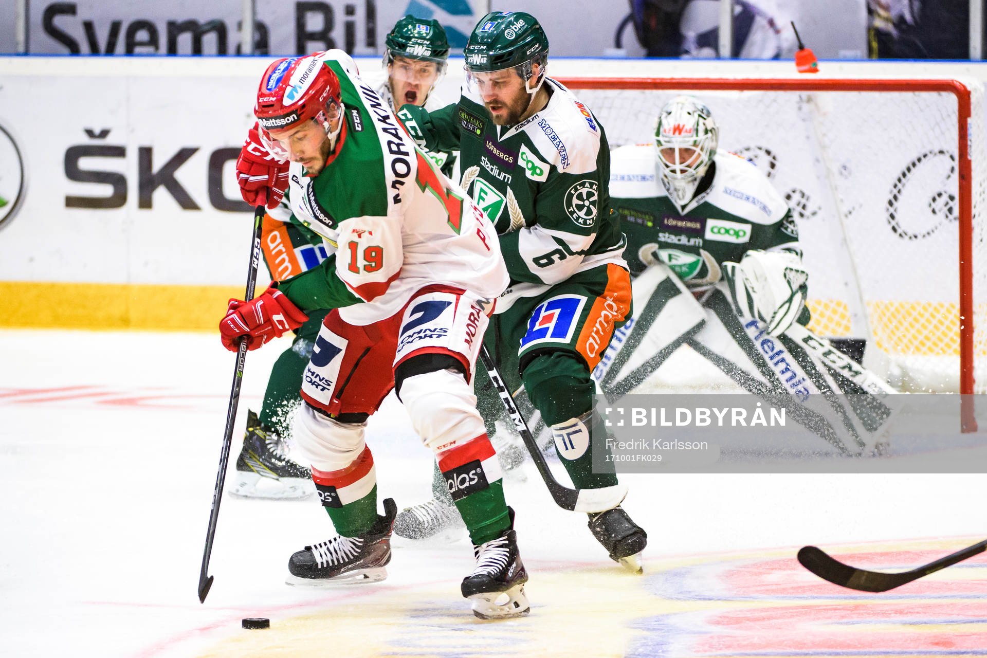 Moras John Persson och Färjestads Mikael Wikstrand