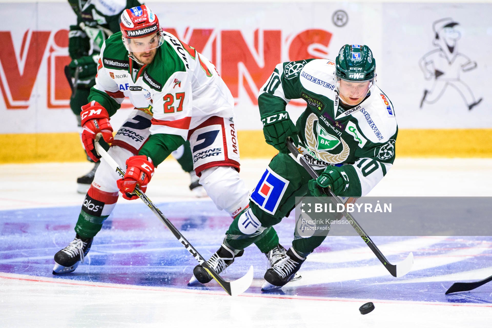 Moras Matt Bailey och Färjestads Marcus Nilsson