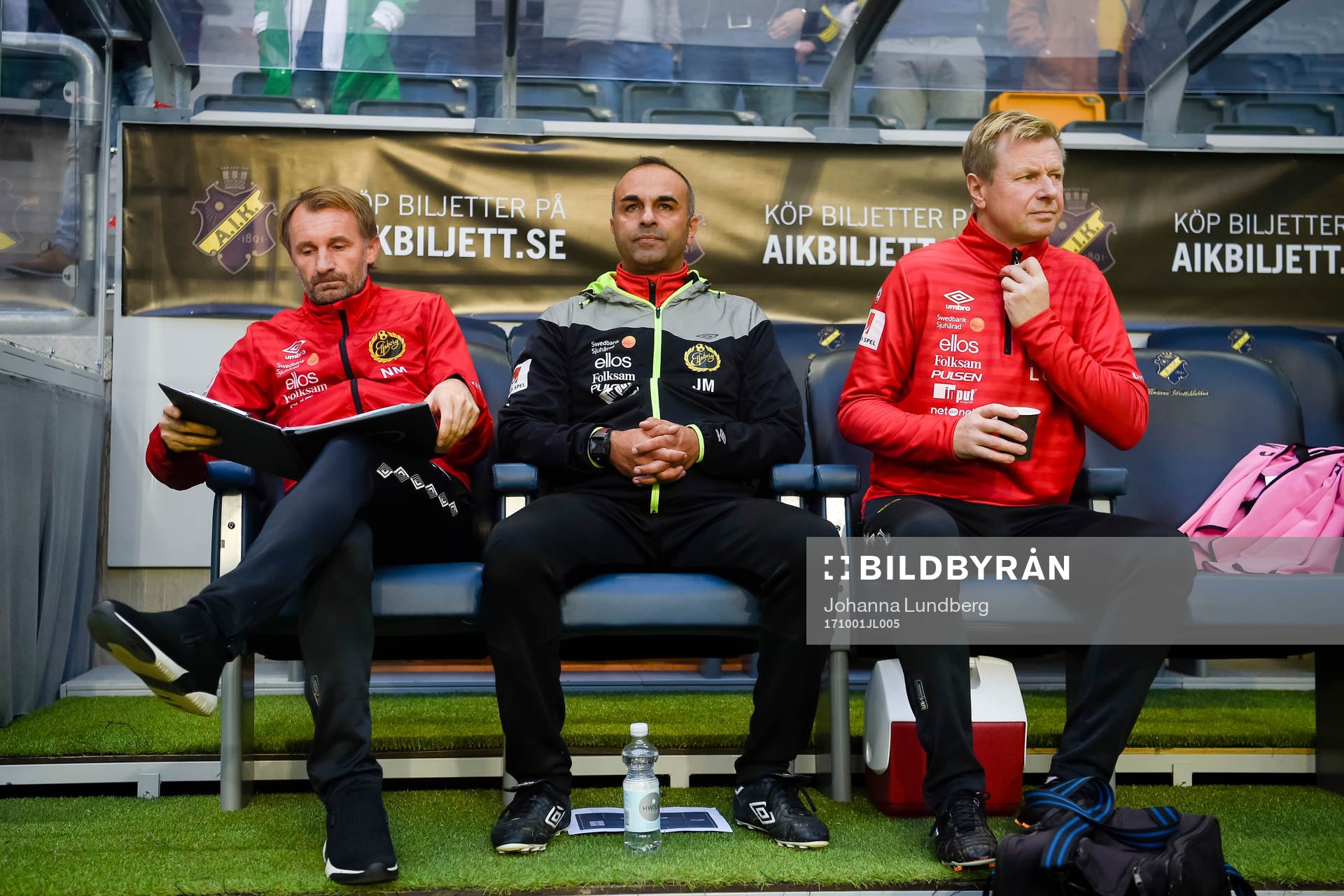 Elfsborgs tränare Nemanja Miljanovic och tränare Jan Mian