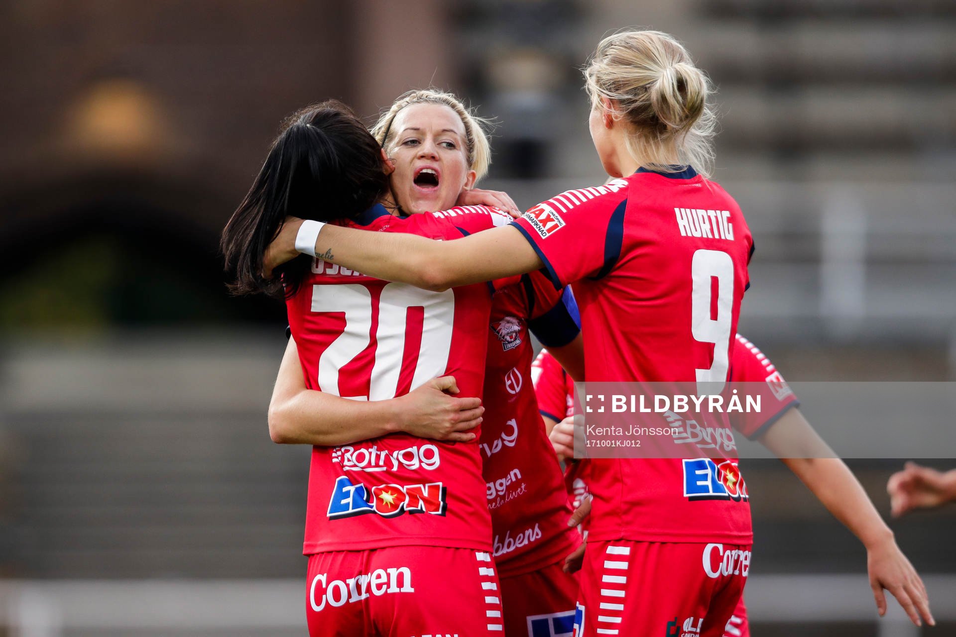 Linköpings spelare jublar
