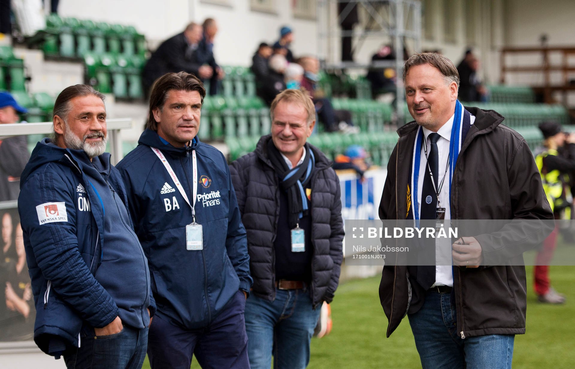 Djurgårdens tränare Özcan Melkemichel, sportchef Bosse
