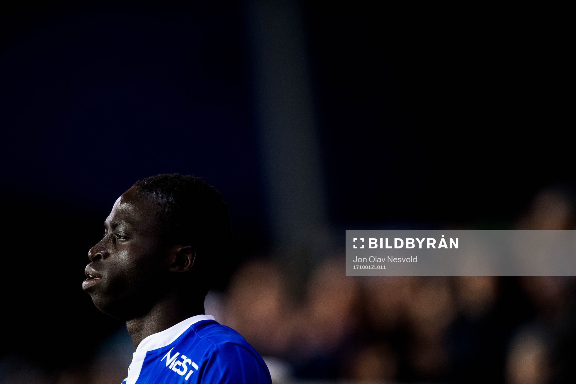 Krepin Diatta of Sarpsborg enters the pitch