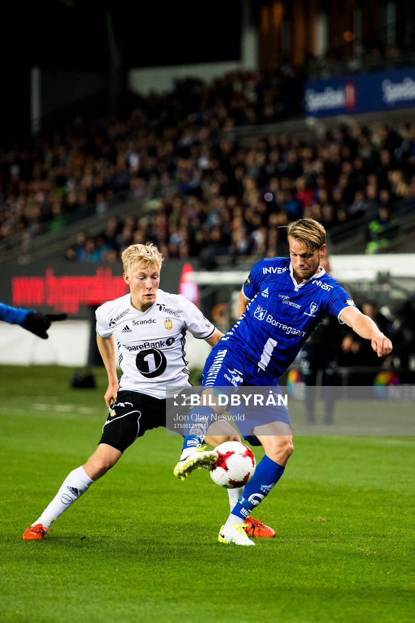 Birger Meling of Rosenborg and Ole Jørgen Halvorsen of