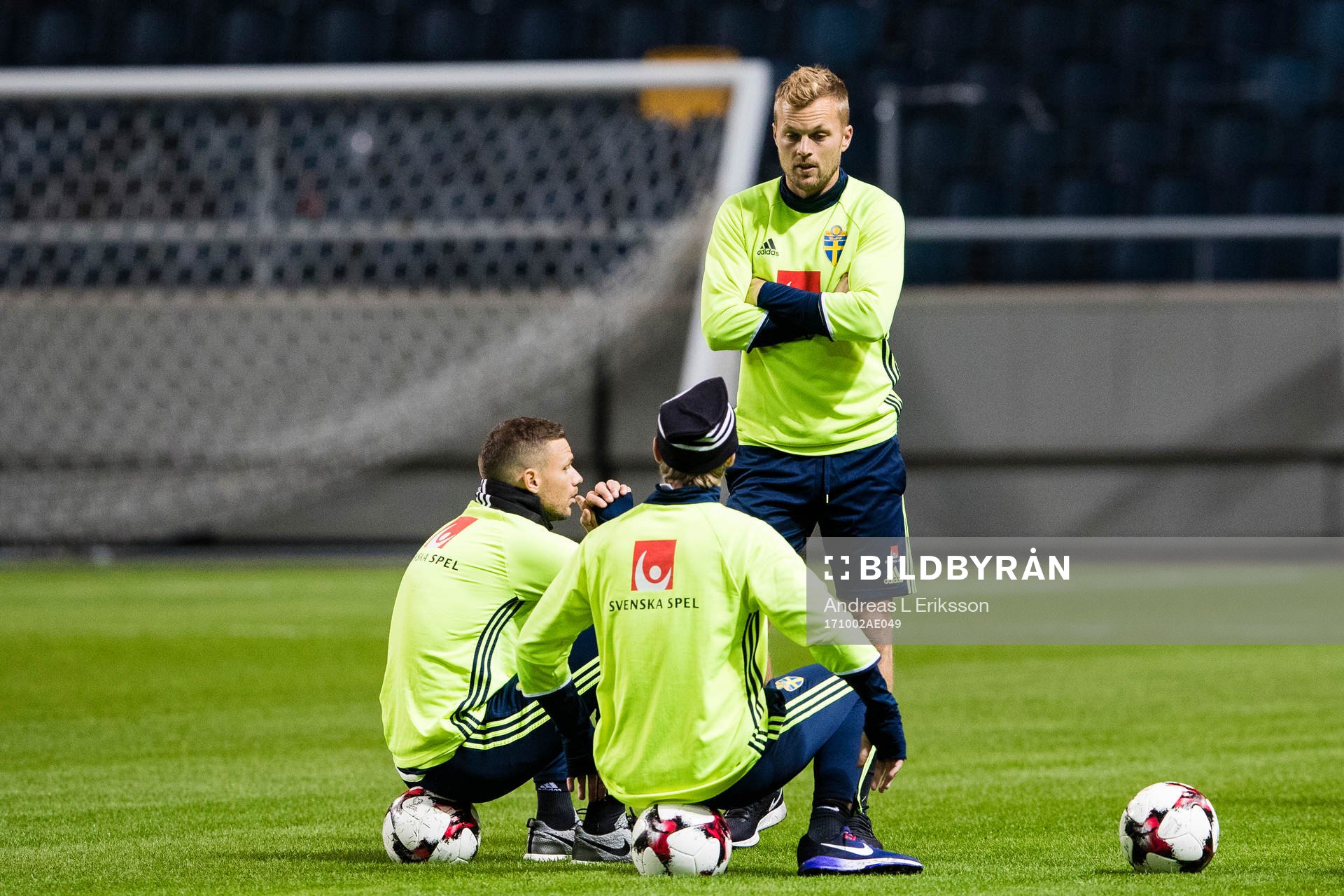 Sveriges Marcus Berg Emil Forsberg och Sebastian Larsson