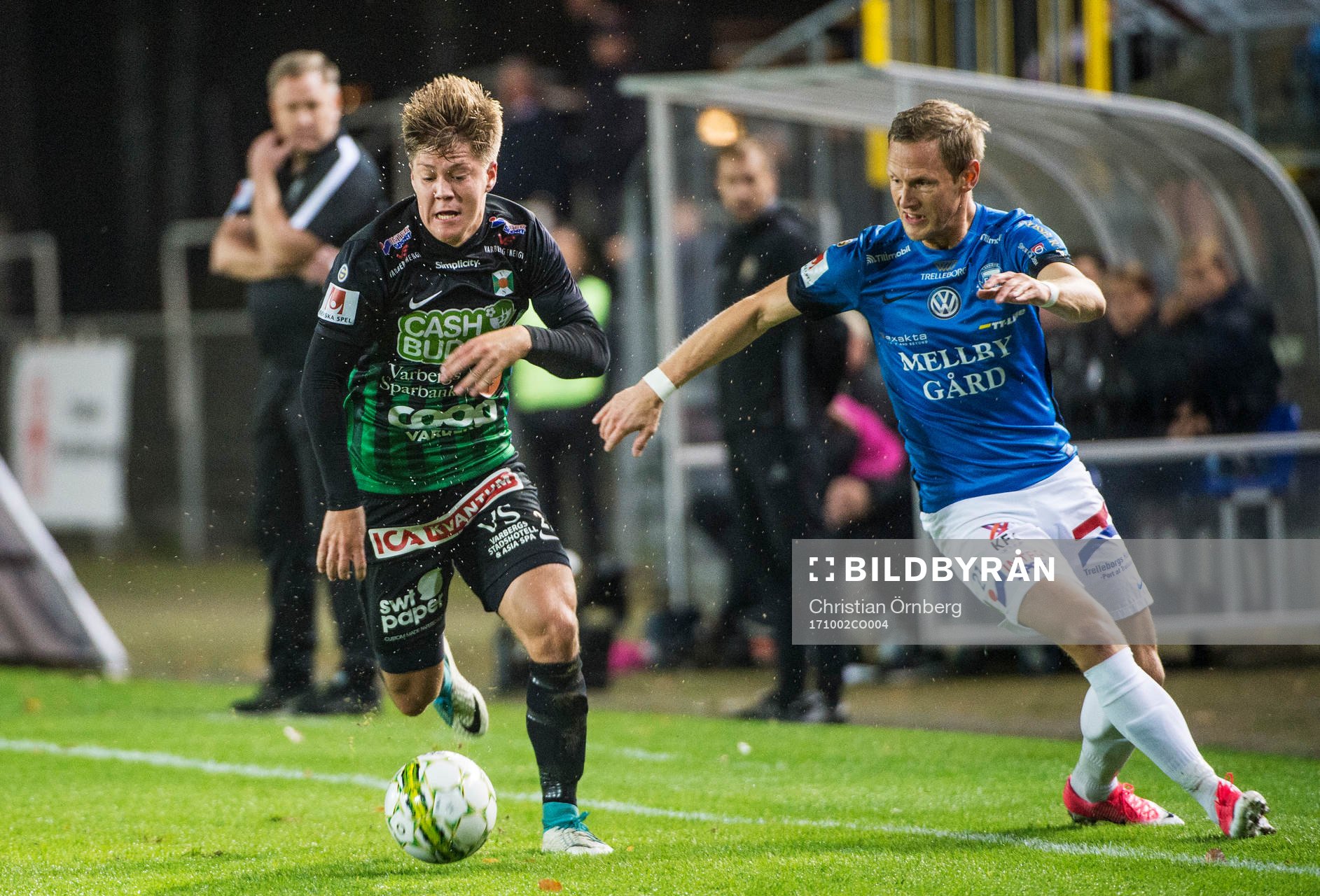 Varbergs Joel Palmqvist mot Trelleborgs Magnus Andersson