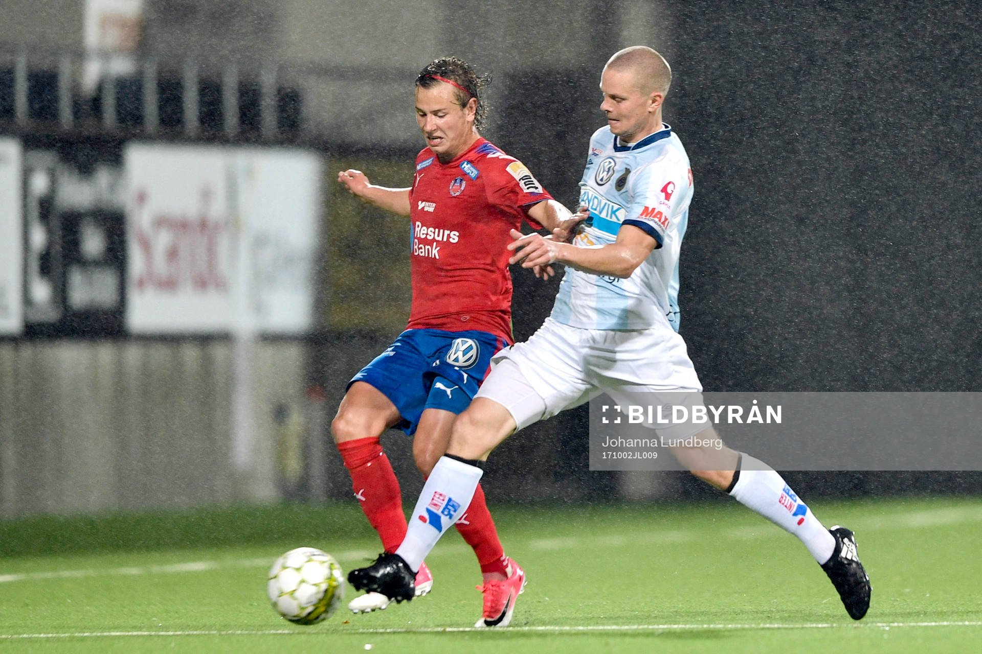 Helsingborgs Alex Timossi Andersson och Gefles Anton Lans